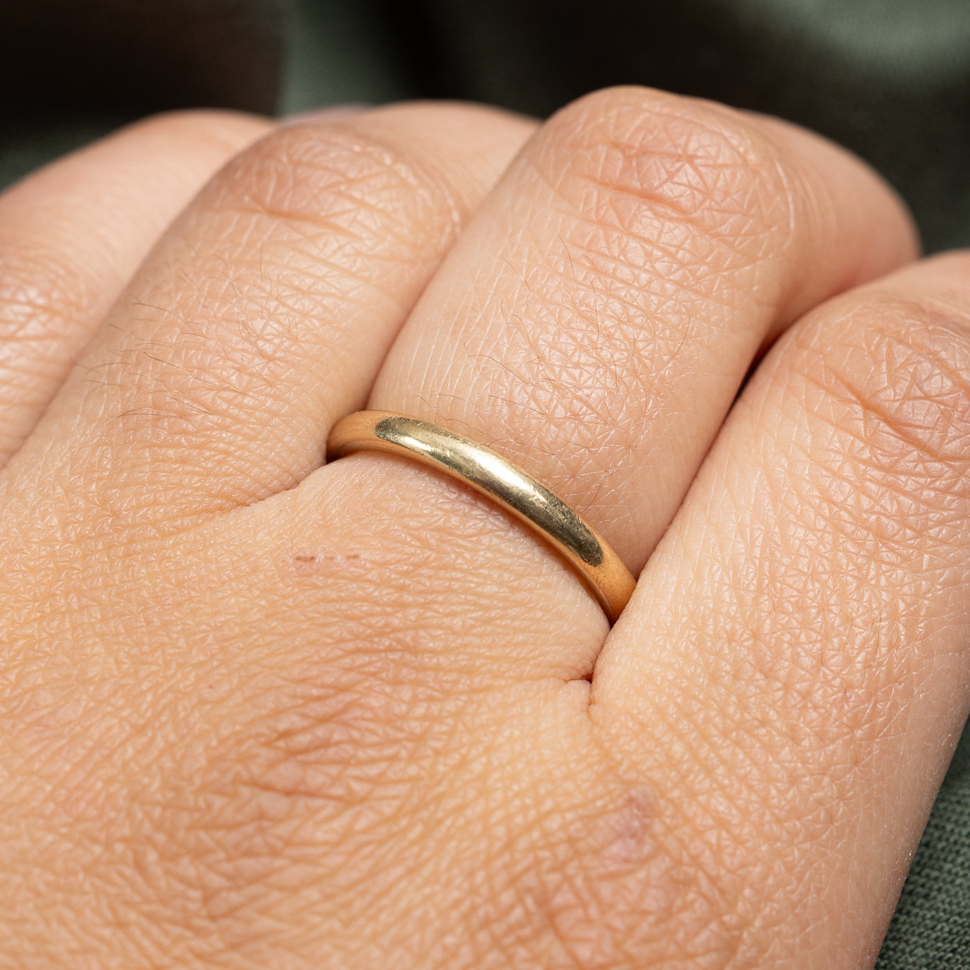Alliance en or jaune 14 carats | 2,5 mm | Taille 7,5