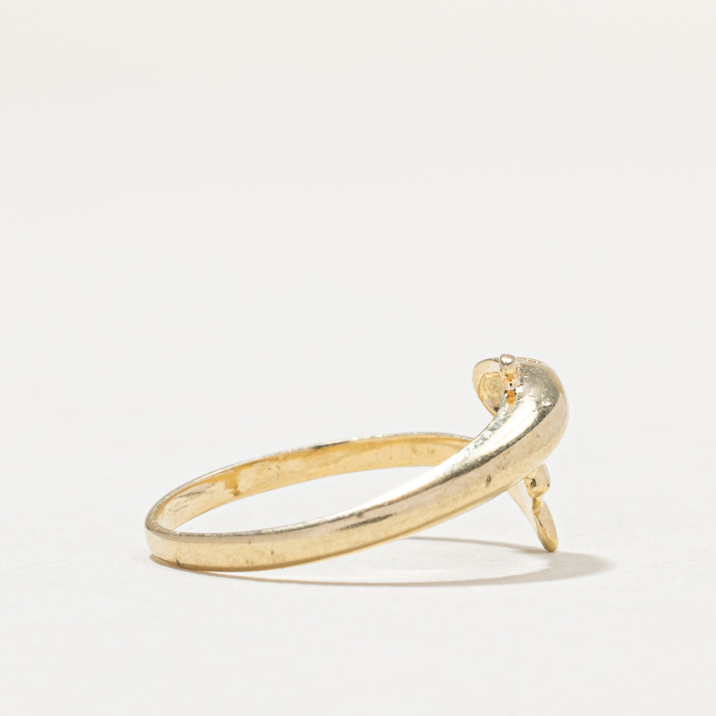 14K Yellow Gold Dolphin Bypass Ring | SZ 5.75