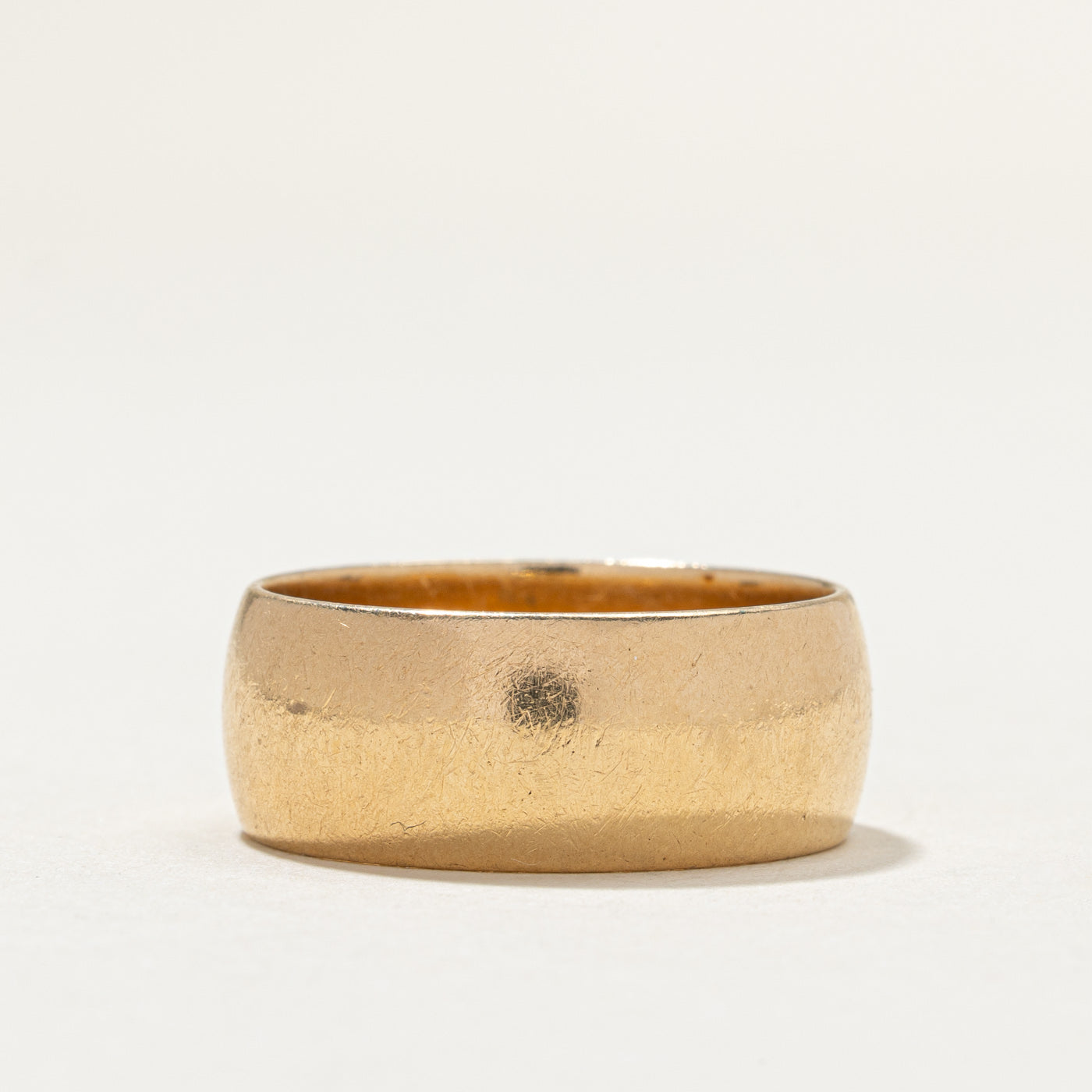 Vintage 10K Yellow Gold Cigar Band | 8.7mm | SZ 9.75
