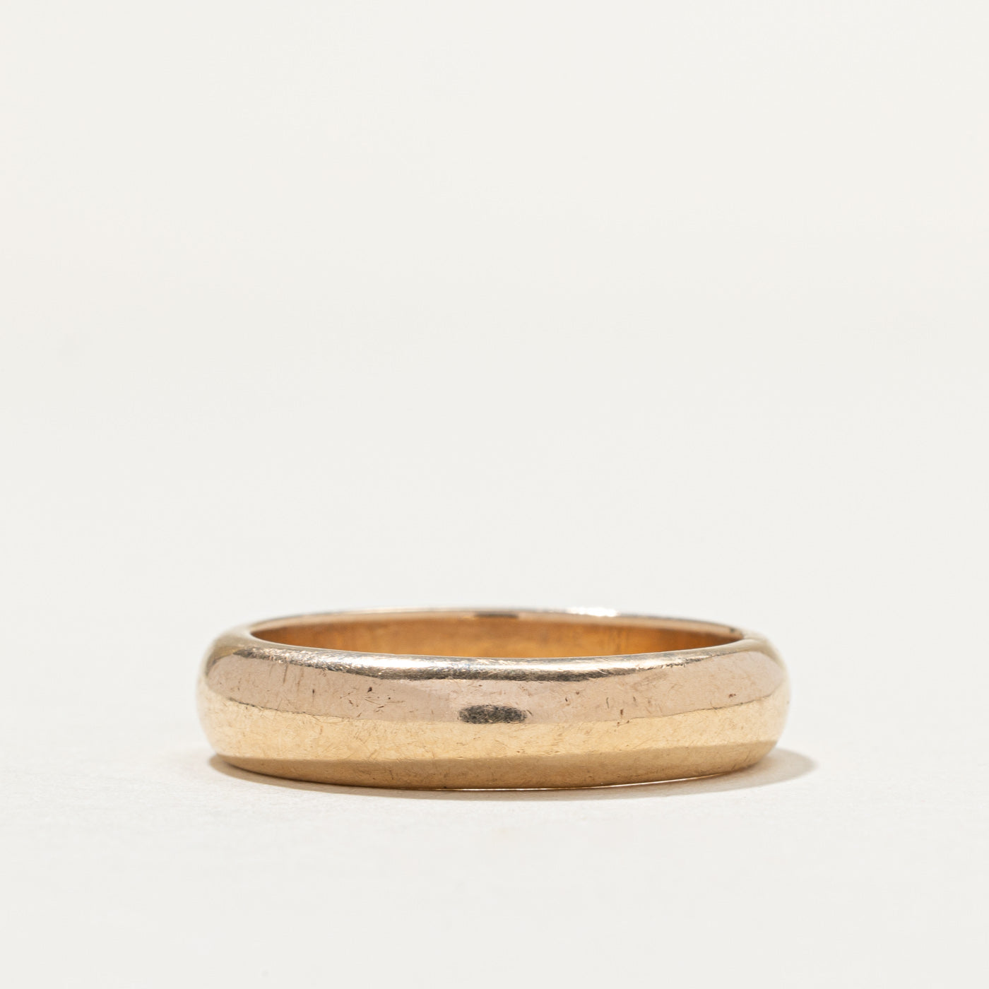 Vintage Canadian 10K Yellow Gold Band | 5.7mm | SZ 12.25