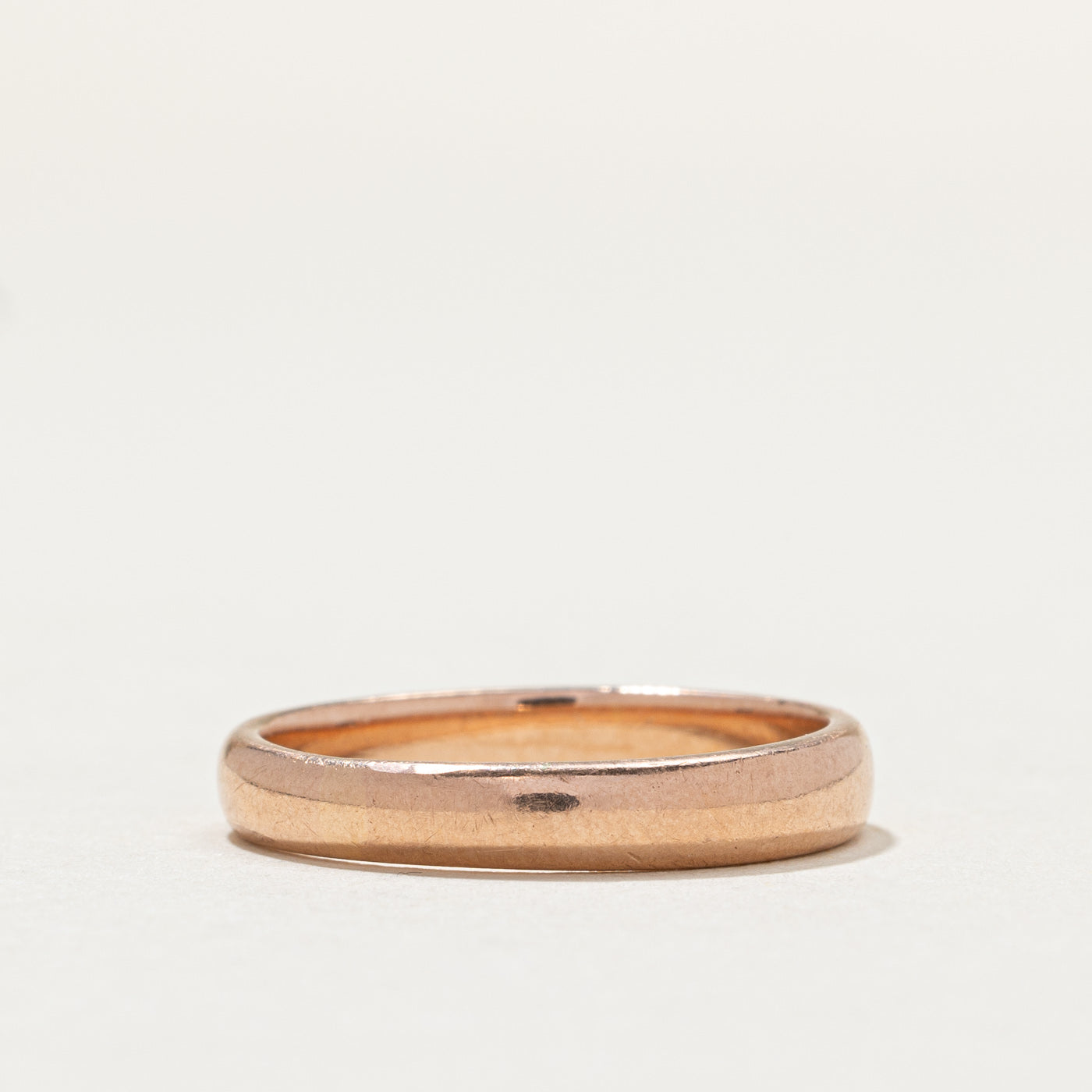 Vintage Canadian 14K Rose Gold Band | 3.5mm | SZ 7.25