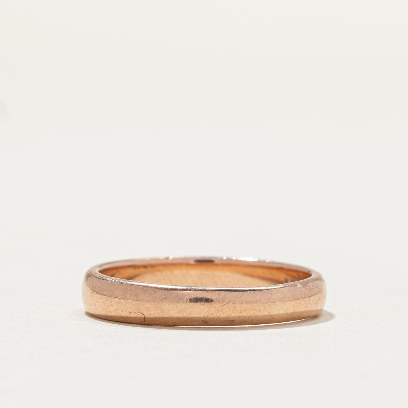 Vintage Canadian 14K Rose Gold Band | 3.5mm | SZ 7.25