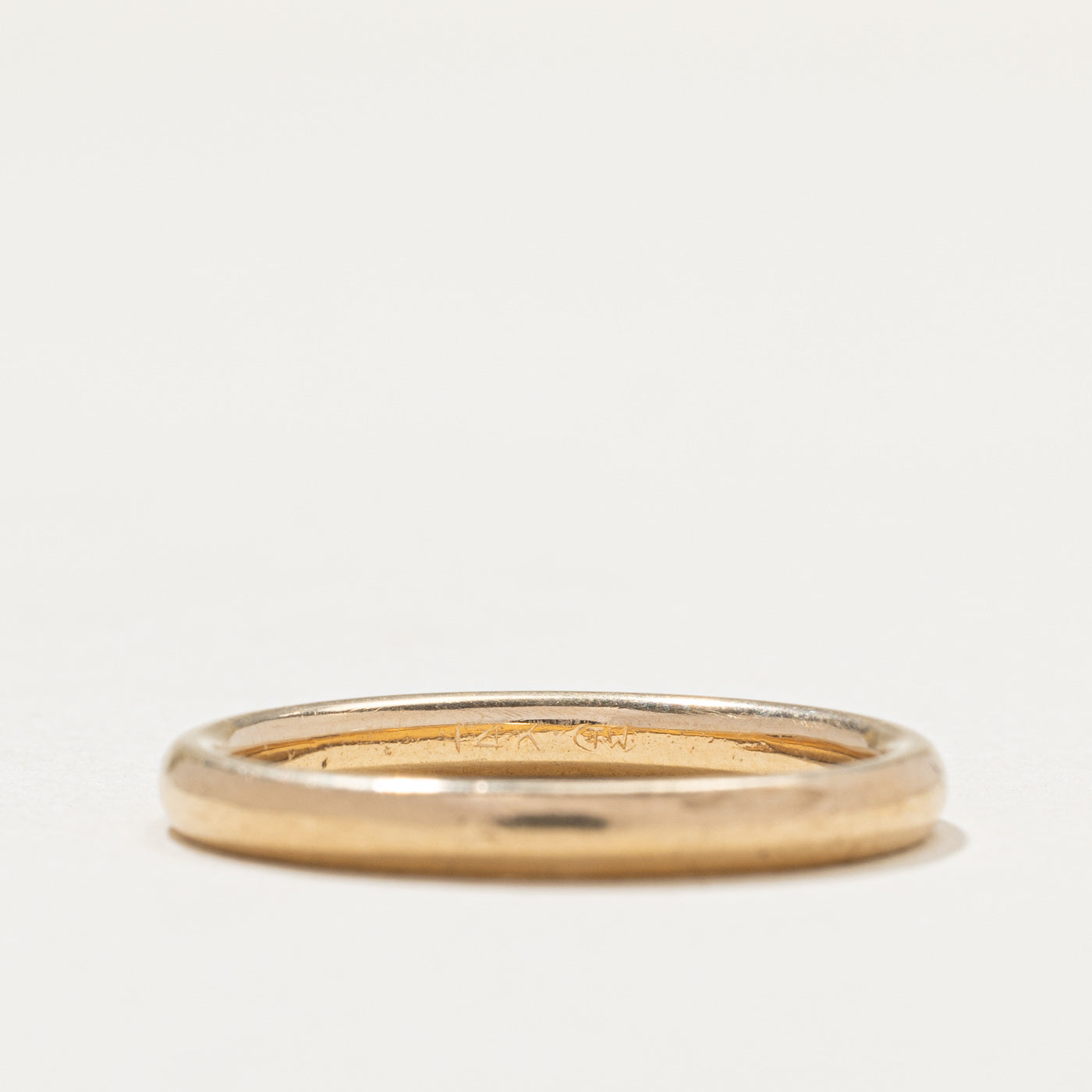 Alliance en or jaune 14 carats | 2,5 mm | Taille 7,5