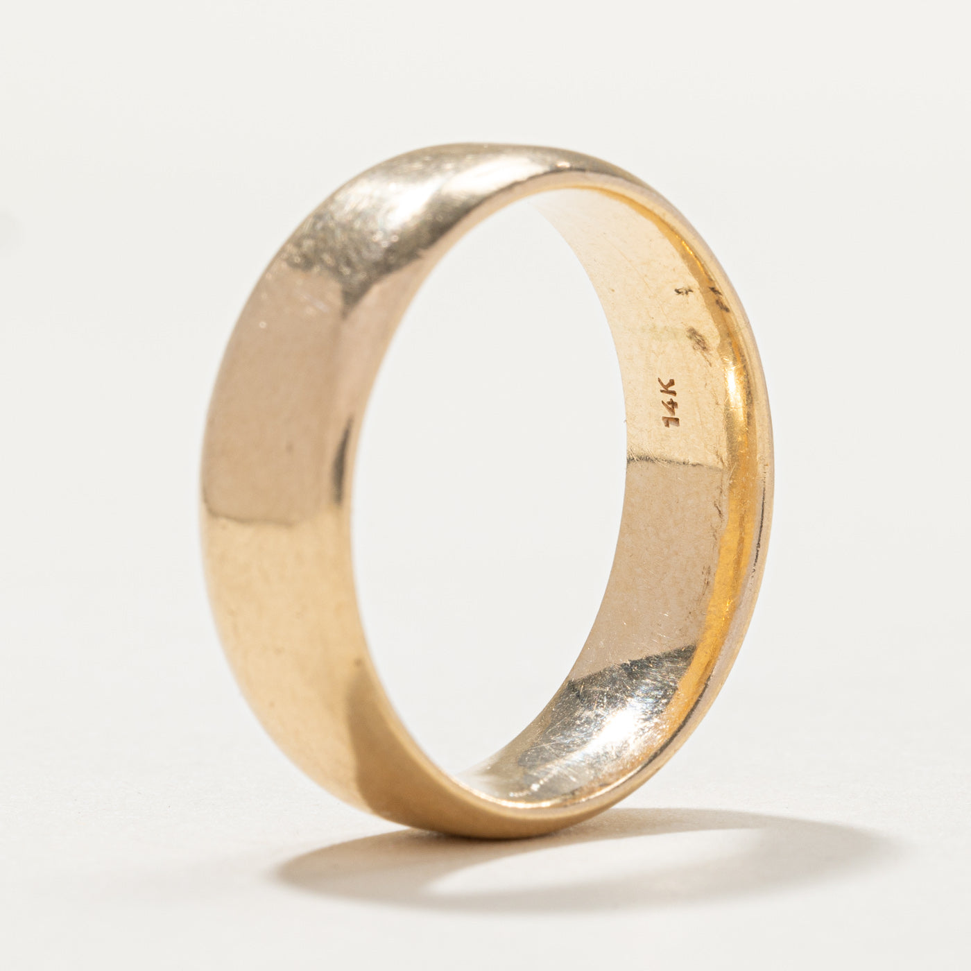 Vintage 14K Yellow Gold Band | 7.0mm | SZ 10.75