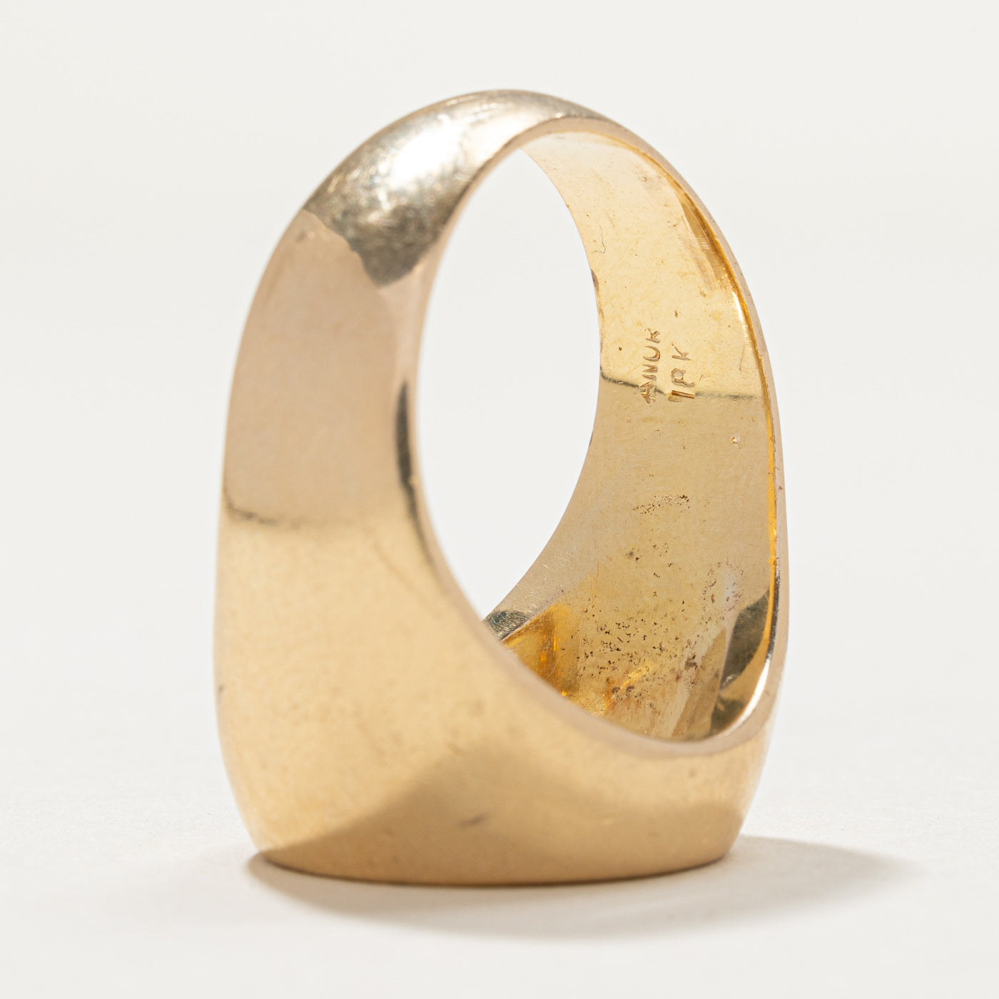 1996 Pure Gold Canadian Coin in 18k Yellow Gold Signet Ring | SZ 11