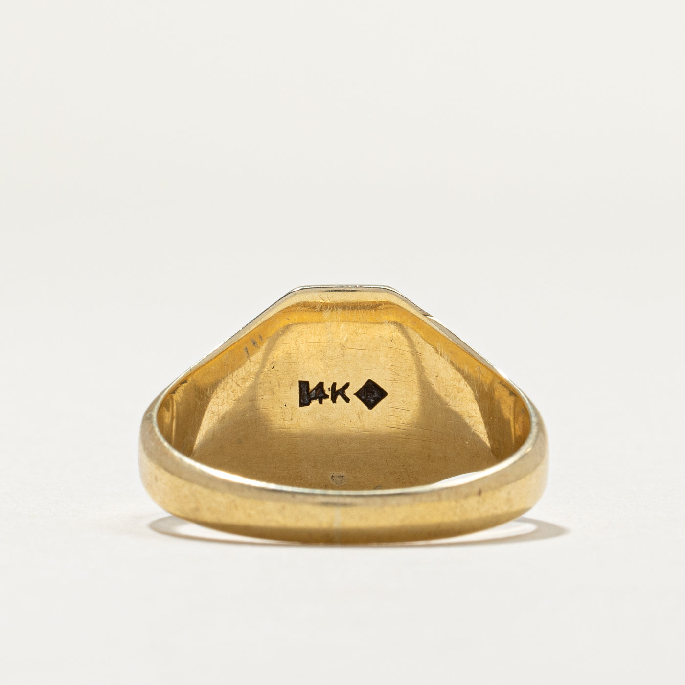 Vintage 14K Yellow Gold "RL" Initial Signet Ring | SZ 11.75