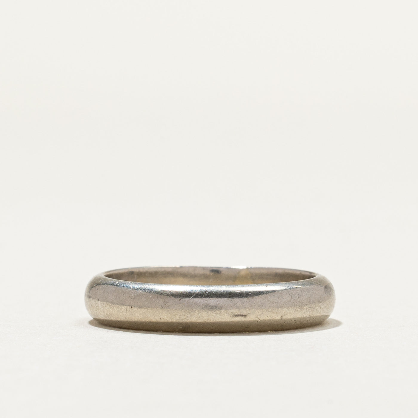14K White Gold Band | 3.9mm | SZ 7.25