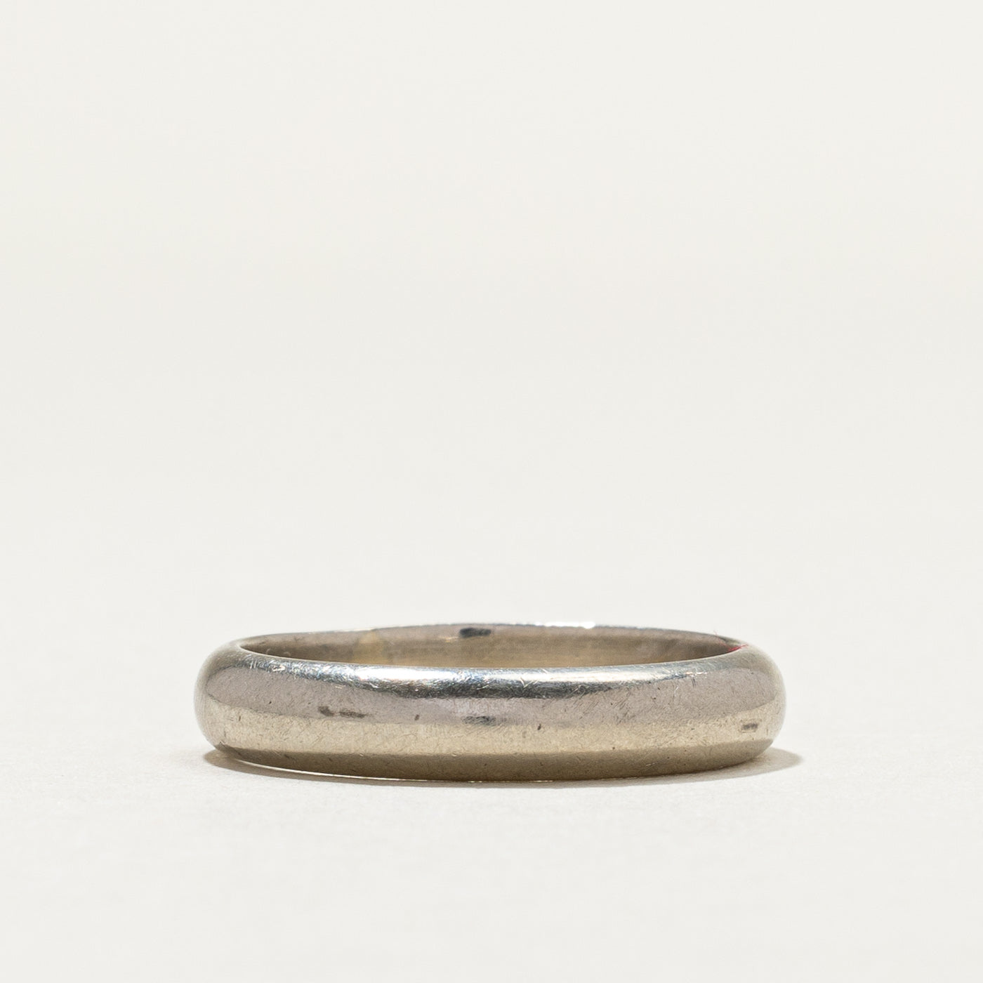 14K White Gold Band | 3.9mm | SZ 7.25