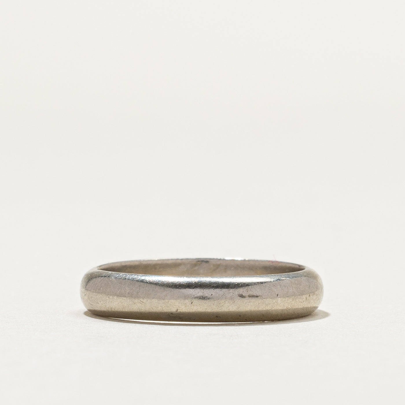 14K White Gold Band | 3.9mm | SZ 7.25