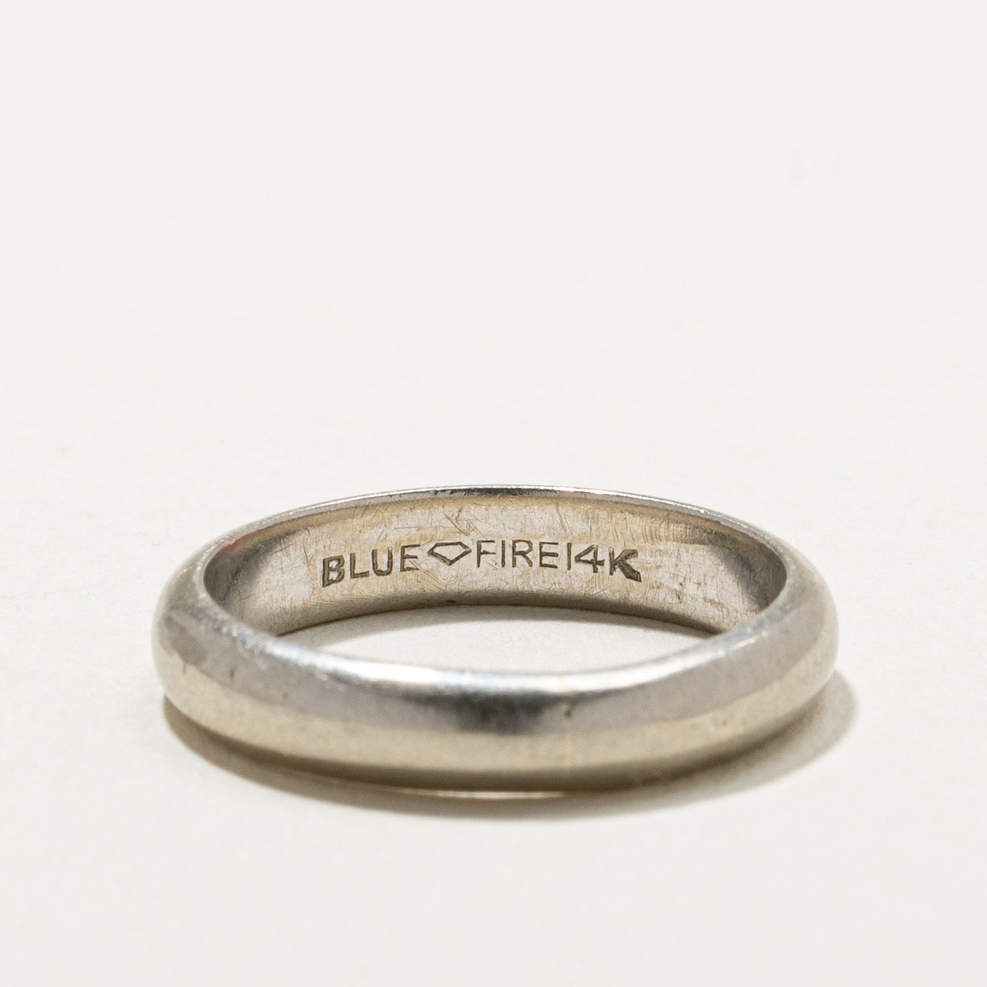 14K White Gold Band | 3.9mm | SZ 7.25