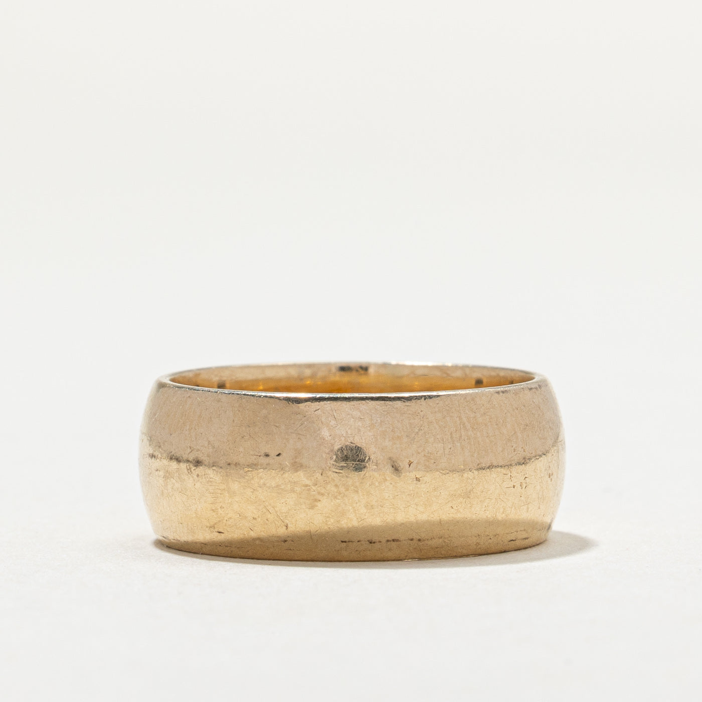 10K Yellow Gold Cigar Band | 8.0mm | SZ 6.75
