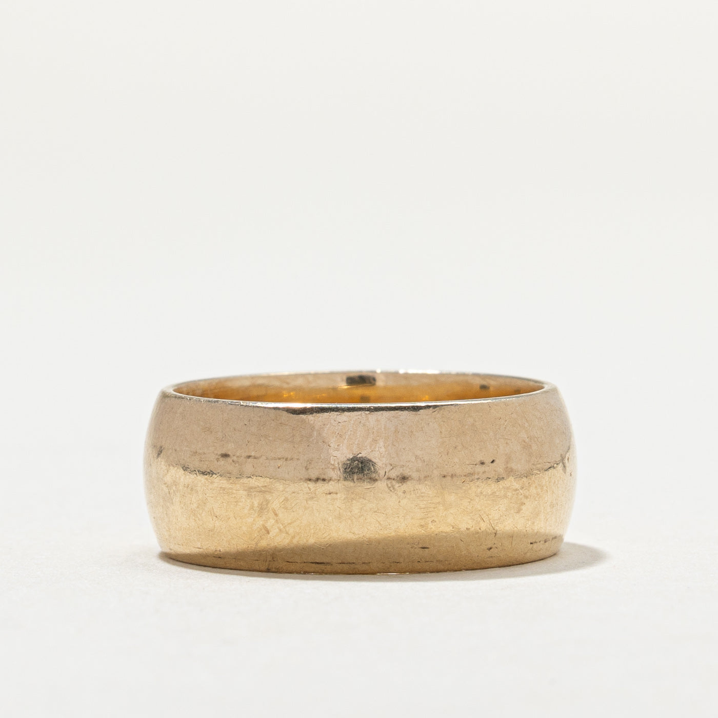 10K Yellow Gold Cigar Band | 8.0mm | SZ 6.75