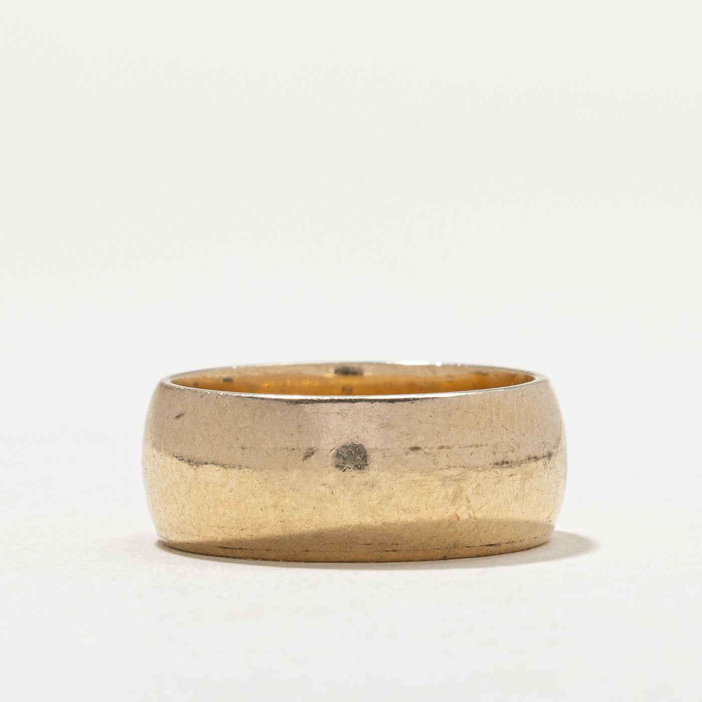 10K Yellow Gold Cigar Band | 8.0mm | SZ 6.75