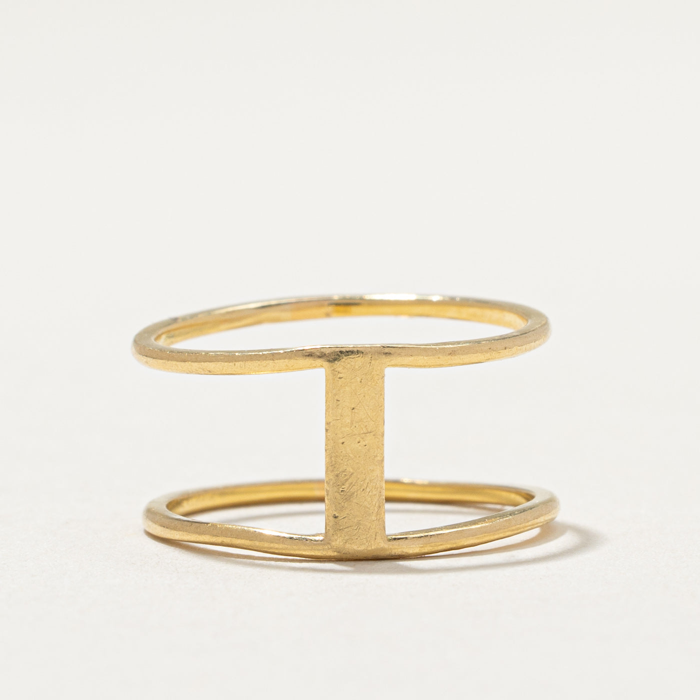 Alliance double en or jaune 18 carats | Taille 5,75