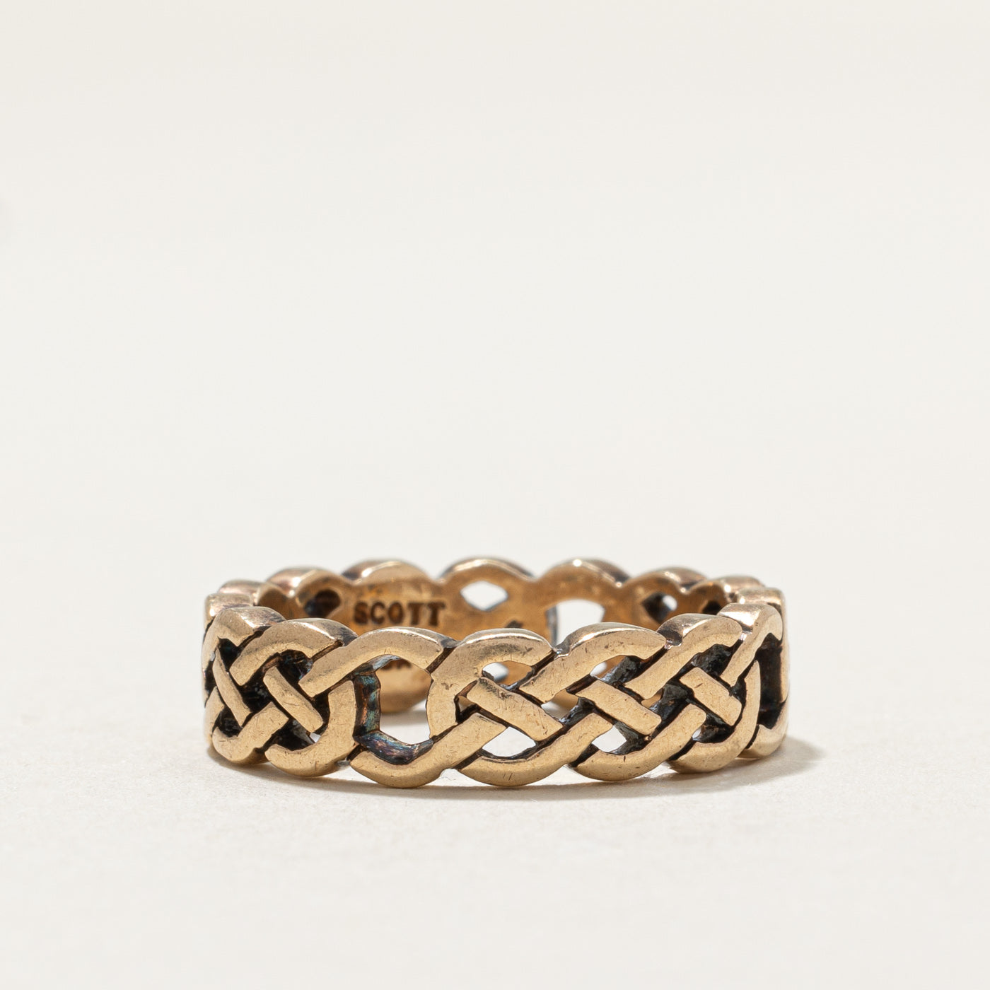10K Yellow Gold Braided Design Band | 5.8mm | SZ 7.25