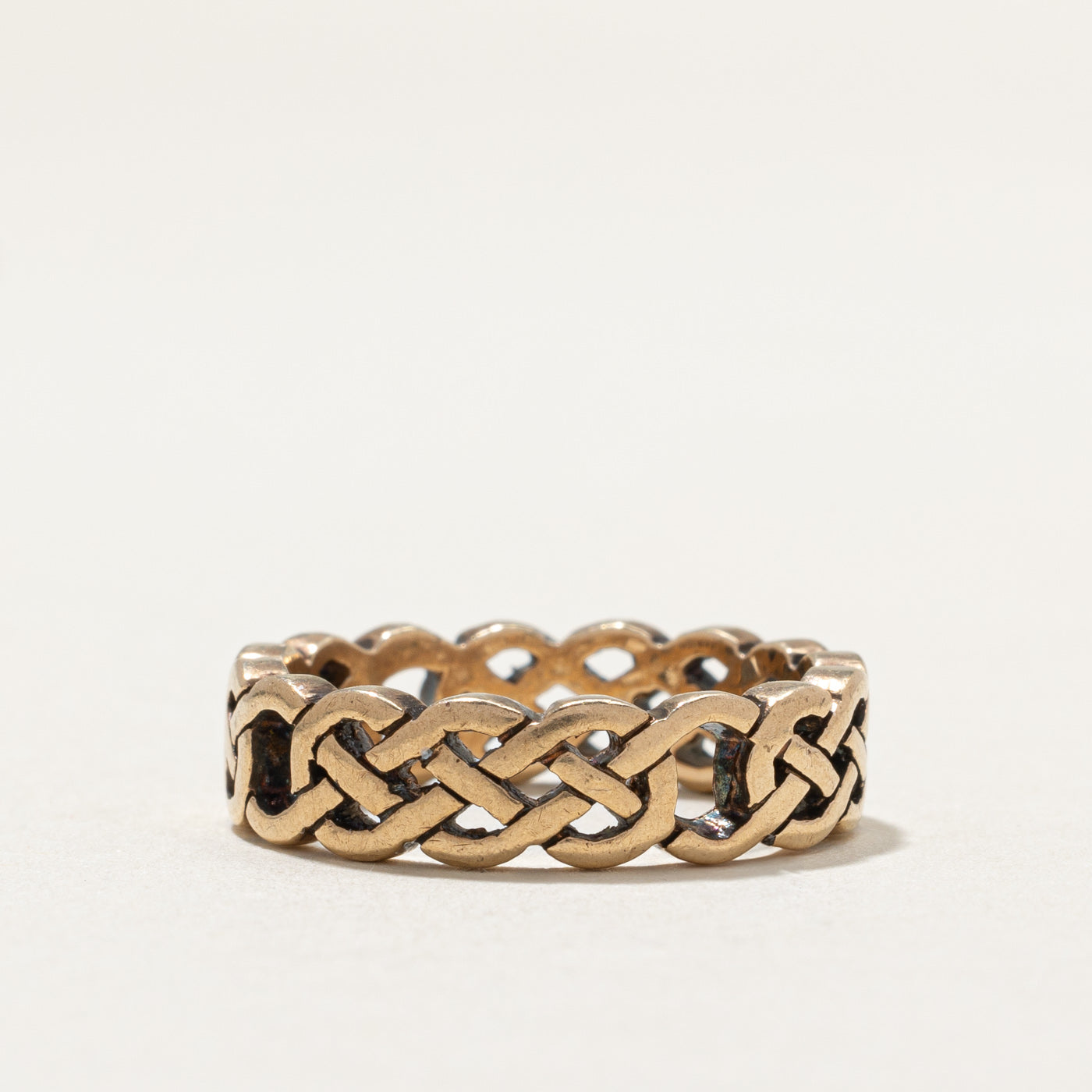 10K Yellow Gold Braided Design Band | 5.8mm | SZ 7.25