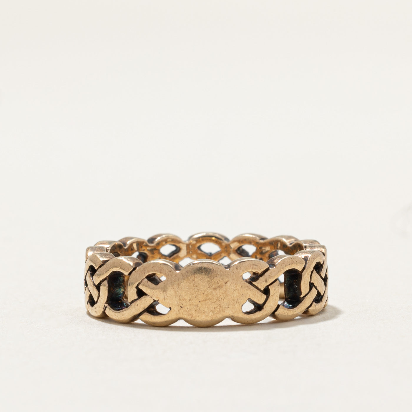 10K Yellow Gold Braided Design Band | 5.8mm | SZ 7.25