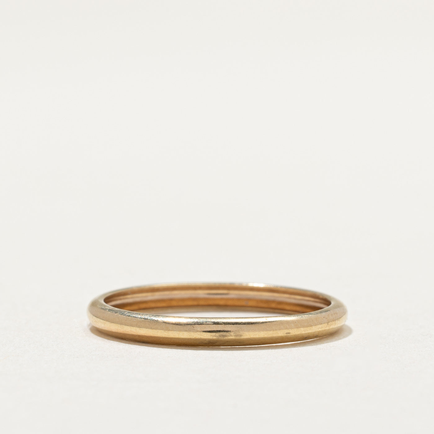 Alliance simple en or jaune 10 carats | 2,3 mm | Taille 8
