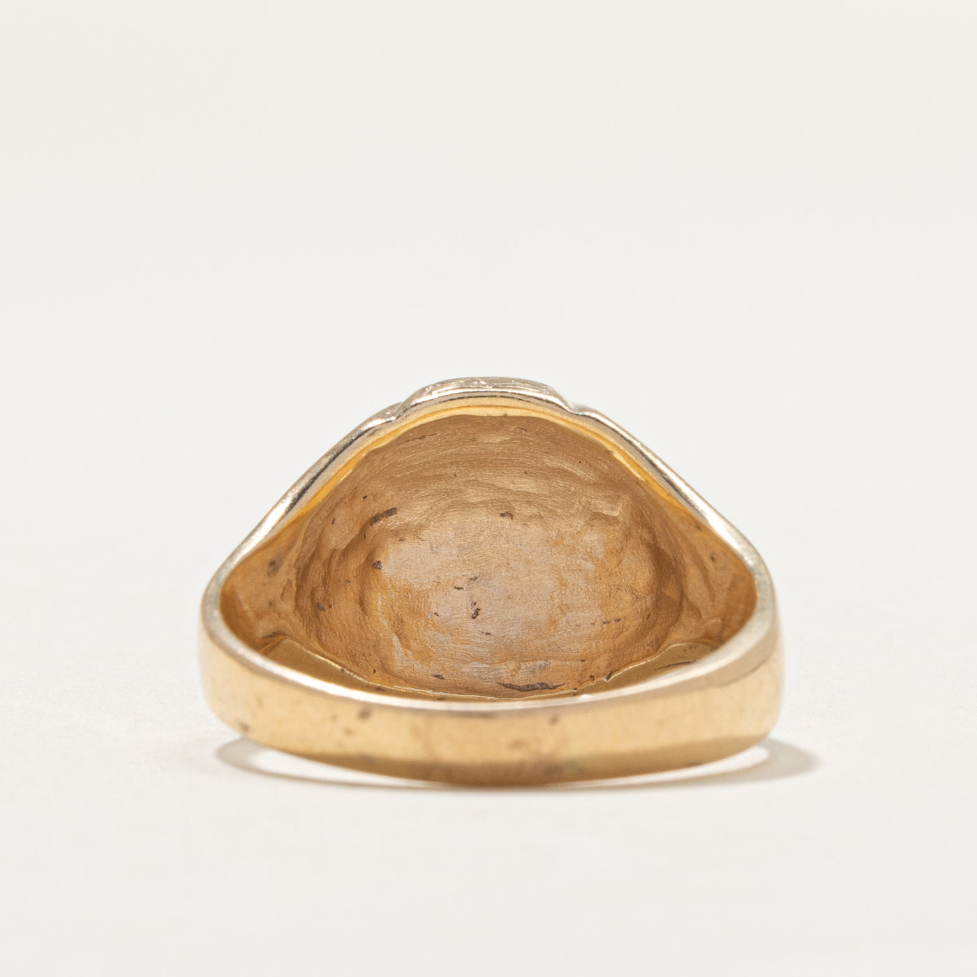 10K Yellow Gold "DG" Initital Signet Ring | SZ 9.25
