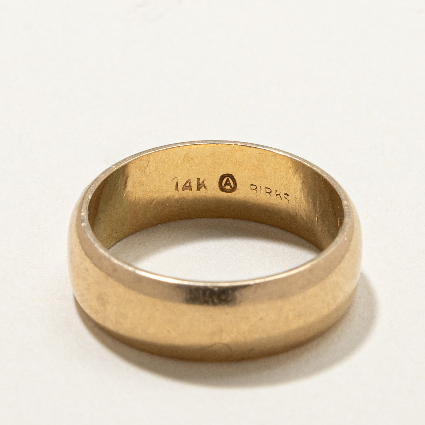 'Birks' 14K Yellow Gold Plain Band | 5.9mm | SZ 6