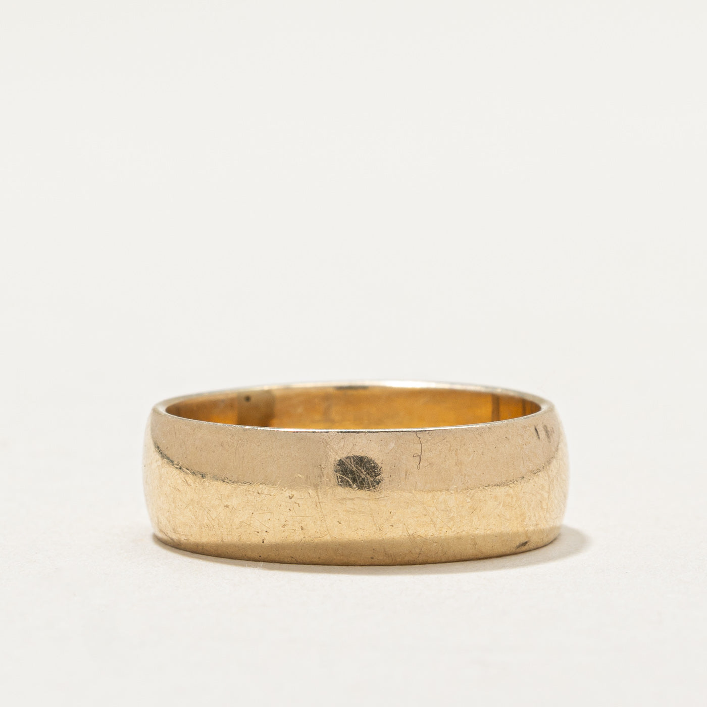 10K Yellow Gold Plain Band | 6.1mm | SZ 6.75