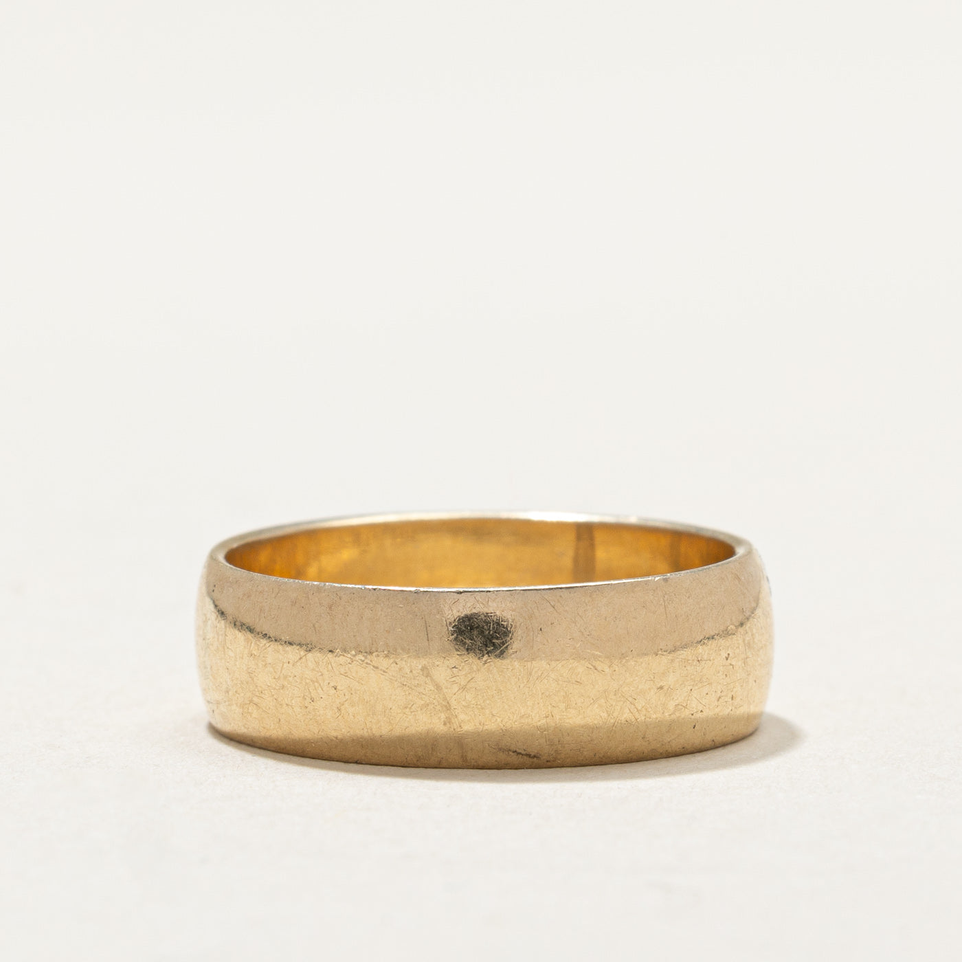 10K Yellow Gold Plain Band | 6.1mm | SZ 6.75
