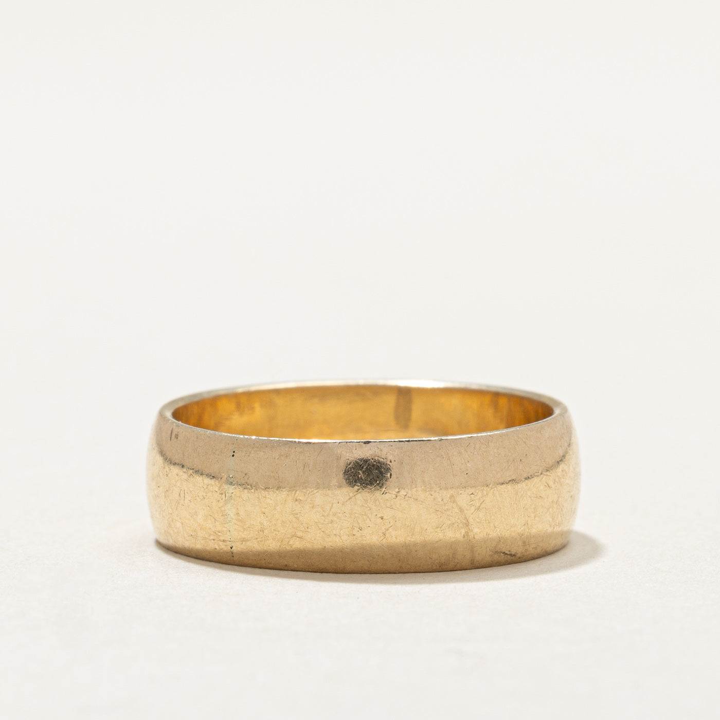 10K Yellow Gold Plain Band | 6.1mm | SZ 6.75