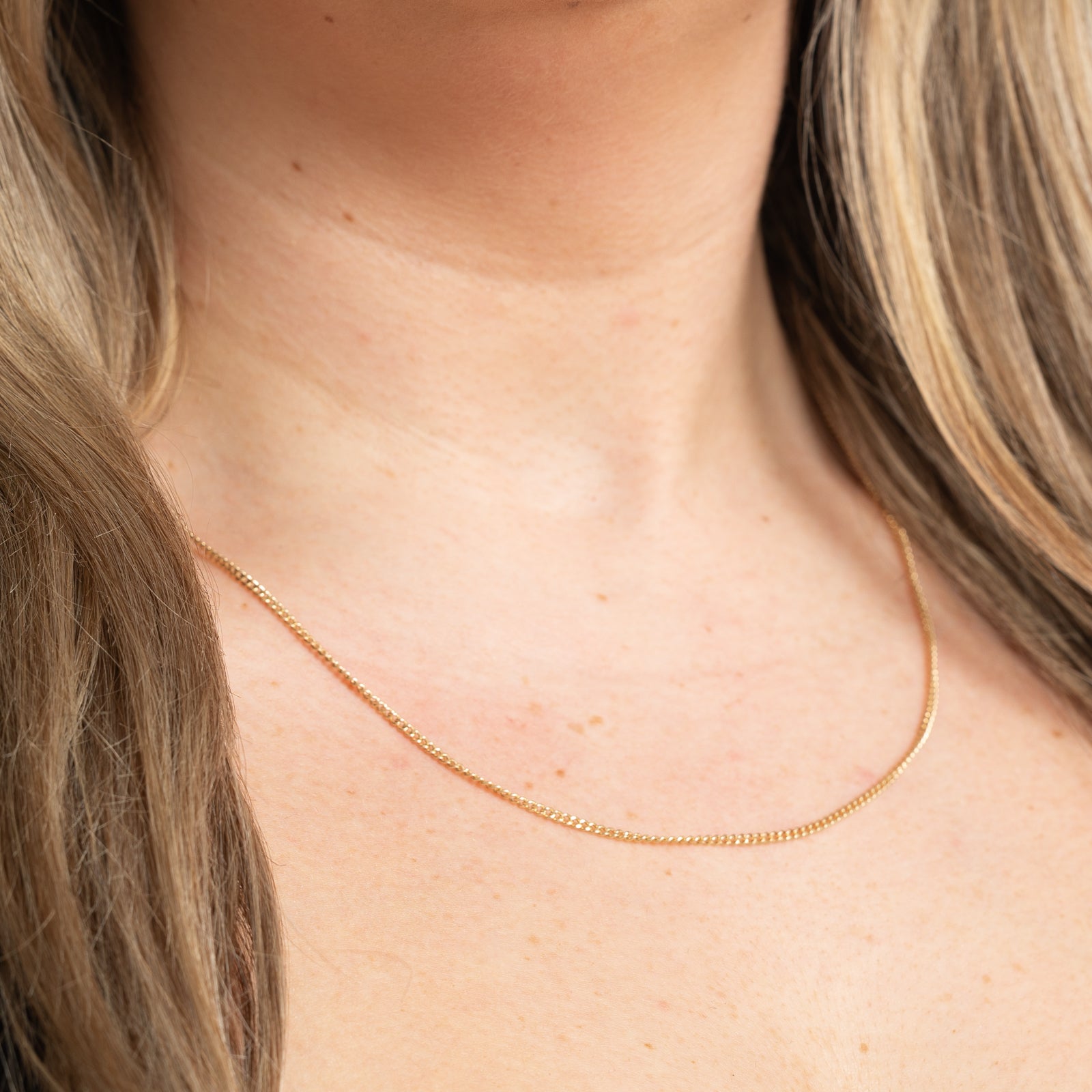 14K Yellow Gold Curb Link Chain | 1.88mm | 19.5"
