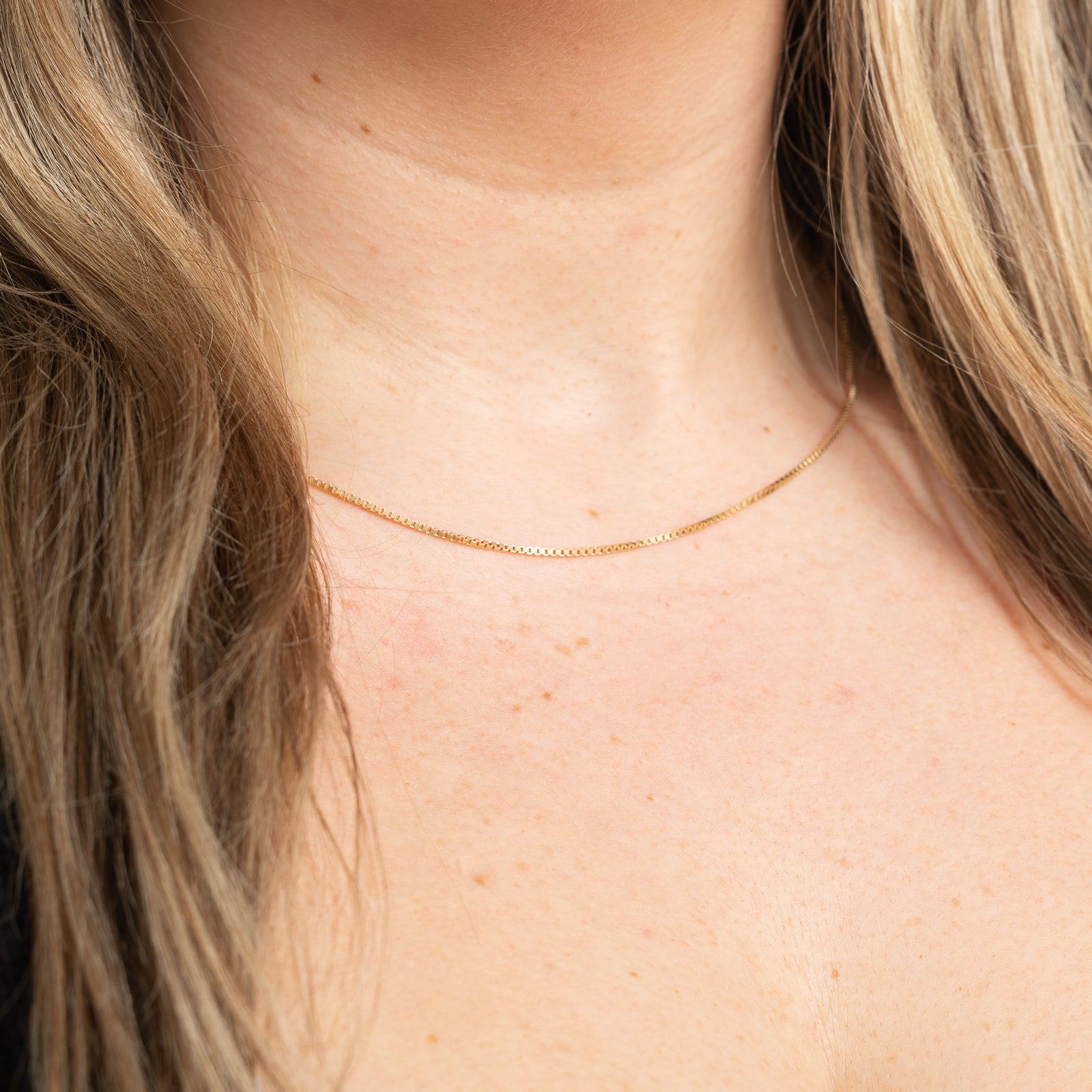 14K Yellow Gold Box Link Chain | 1.17mm | 16"