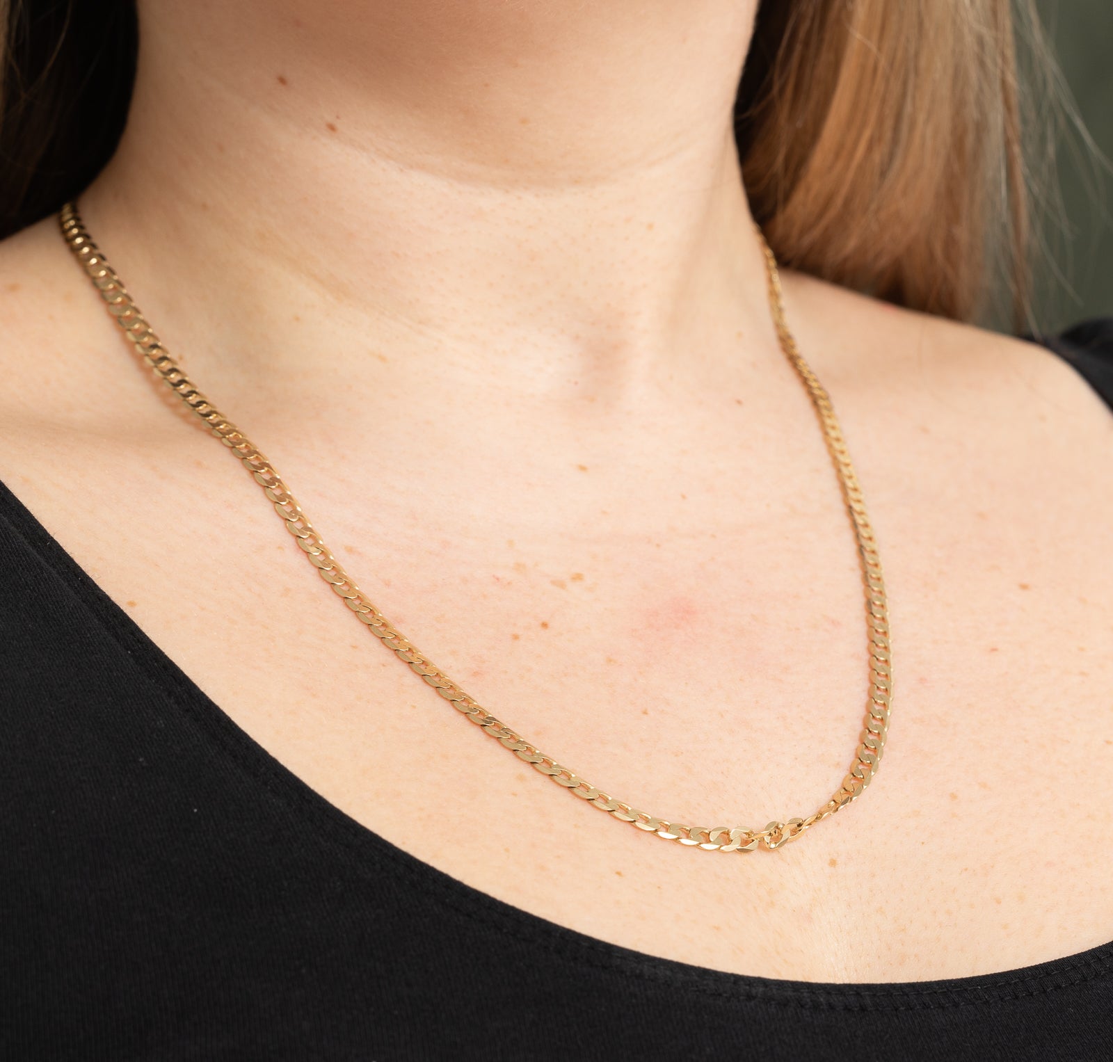 10K Yellow Gold Curb Link Chain | 4.45mm | 22.5"