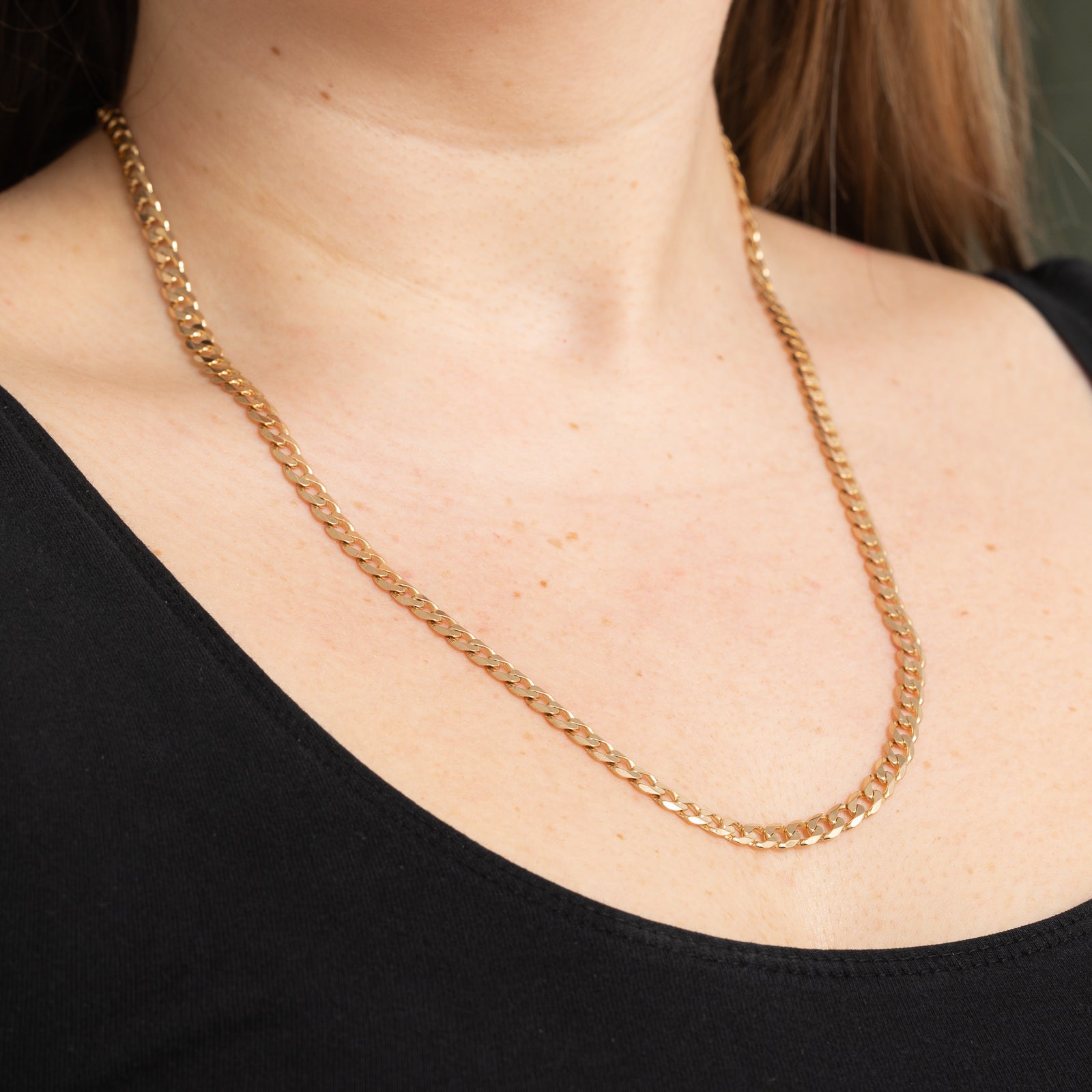 10K Yellow Gold Curb Link Chain | 5.37mm | 23.5"