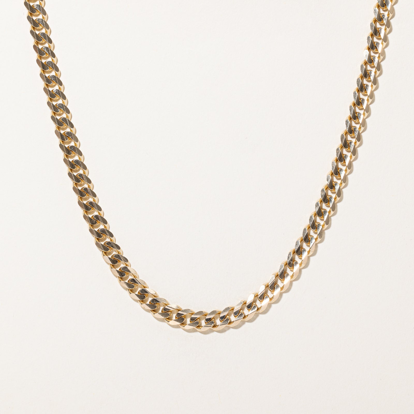 10K Yellow Gold Curb Link Chain | 6.72mm | 26.5"