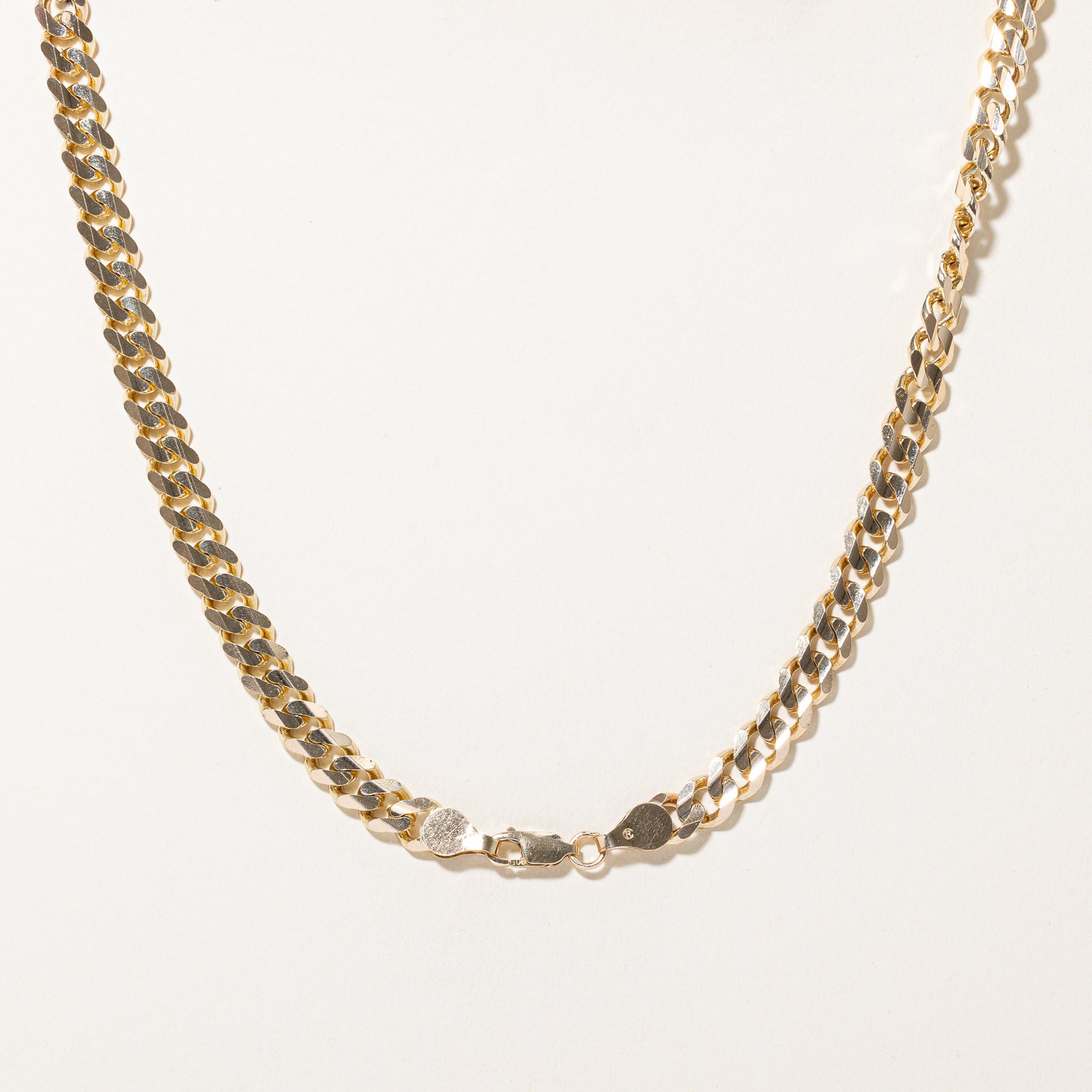 10K Yellow Gold Curb Link Chain | 6.72mm | 26.5"