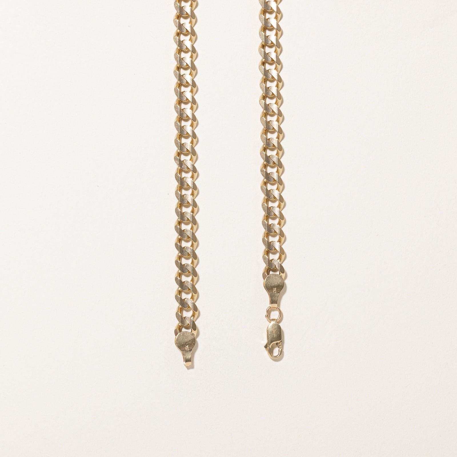 10K Curb Link Chain | 6.77mm | 21.5"