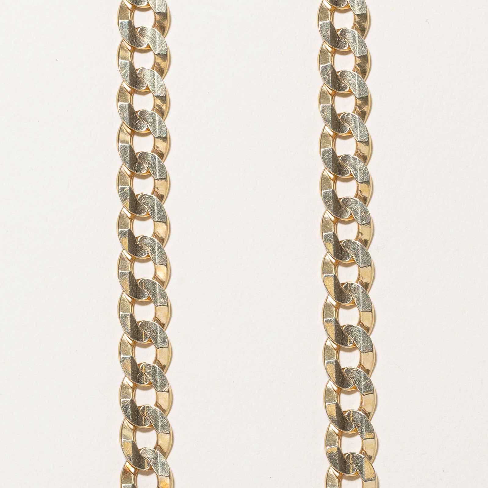 14K Yellow Gold Curb Link Chain | 6.98mm | 22"