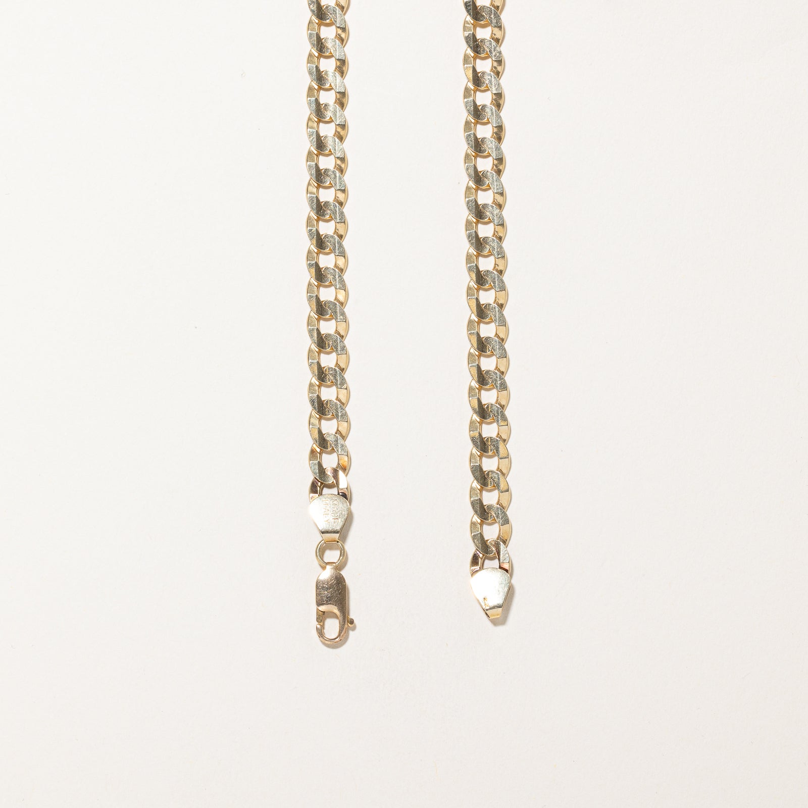 14K Yellow Gold Curb Link Chain | 6.98mm | 22"