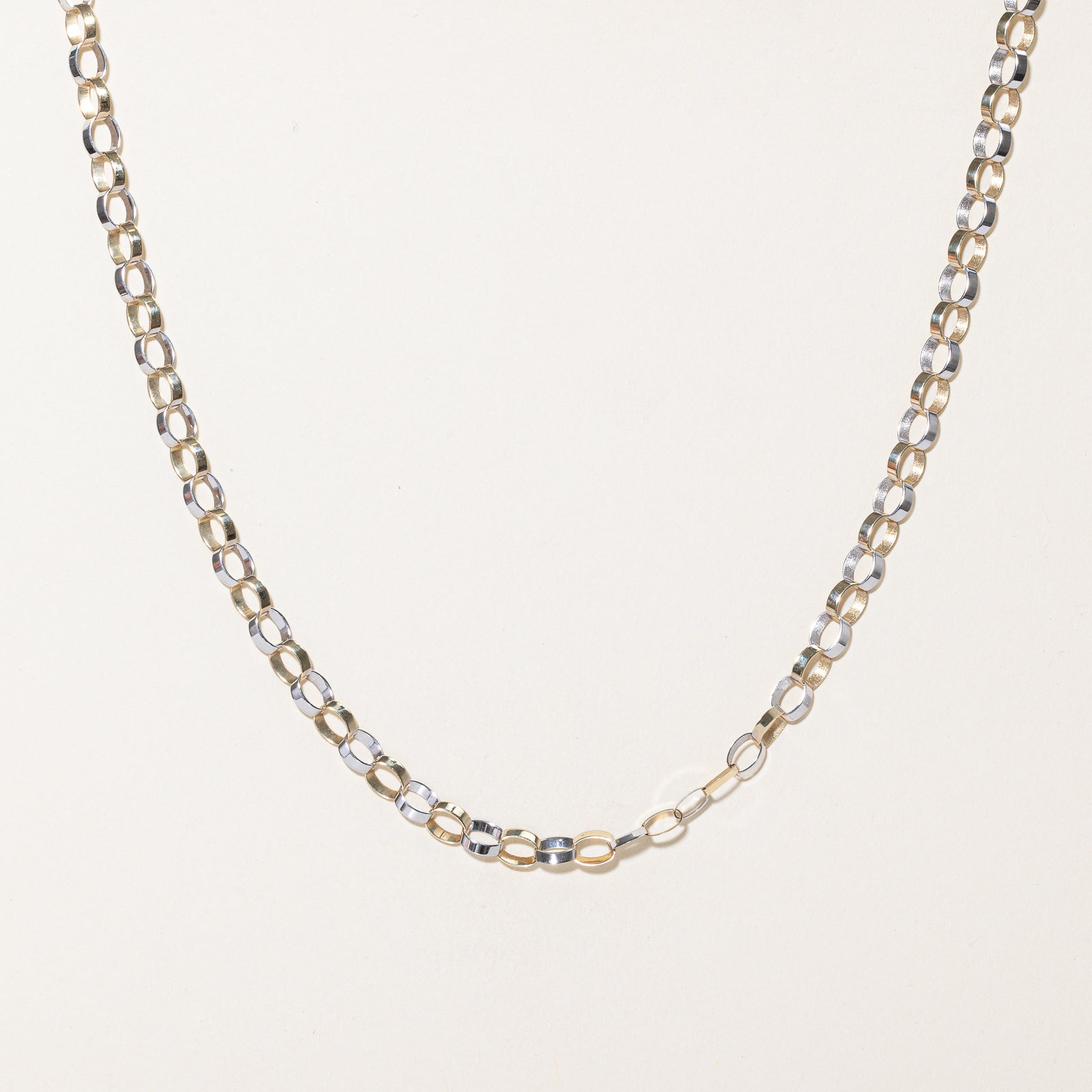 10K Two Tone Gold Chain | 4.81mm | 20"