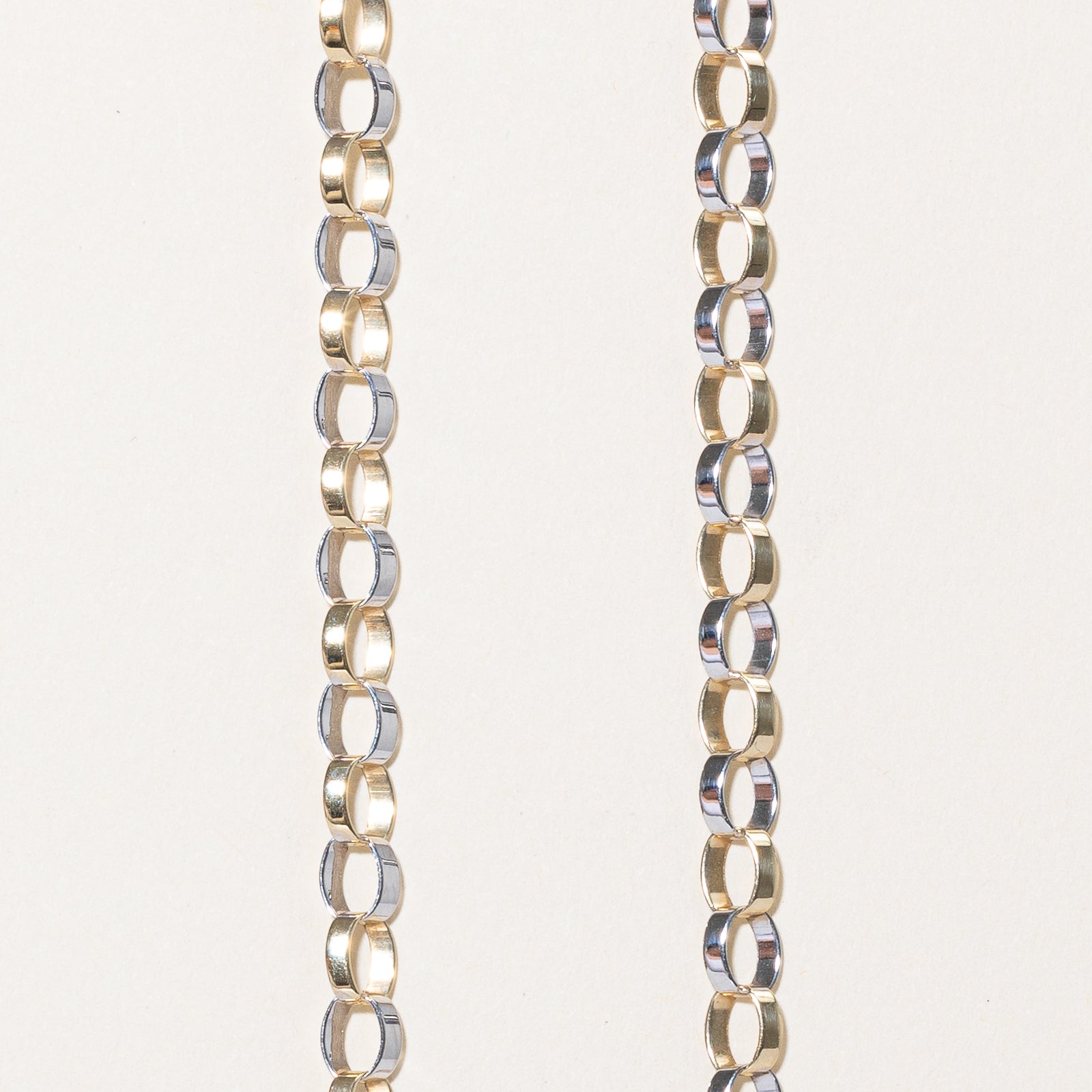 10K Two Tone Gold Chain | 4.81mm | 20"