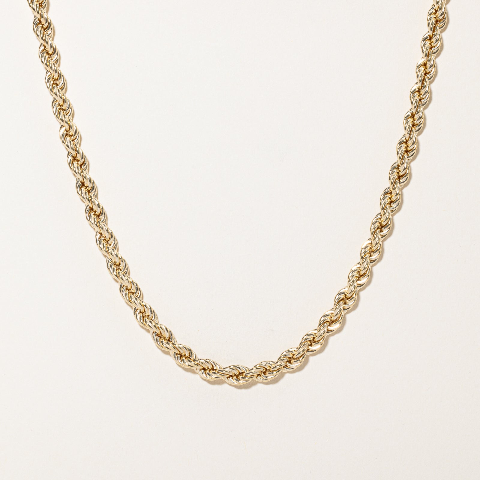 'Birks' 18K Yellow Gold Rope Chain 24