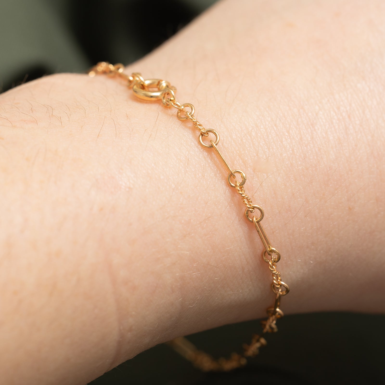20K Yellow Gold Chain Bracelet | 2.89mm | 7.5"