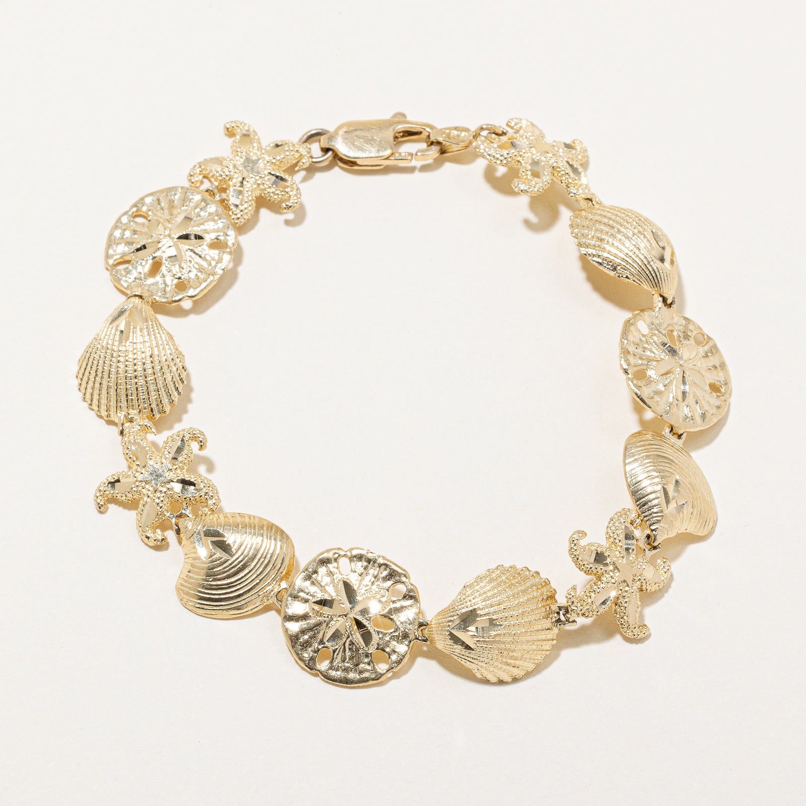 14K Yellow Gold Under the Sea Bracelet | 14.65mm | 7.5"