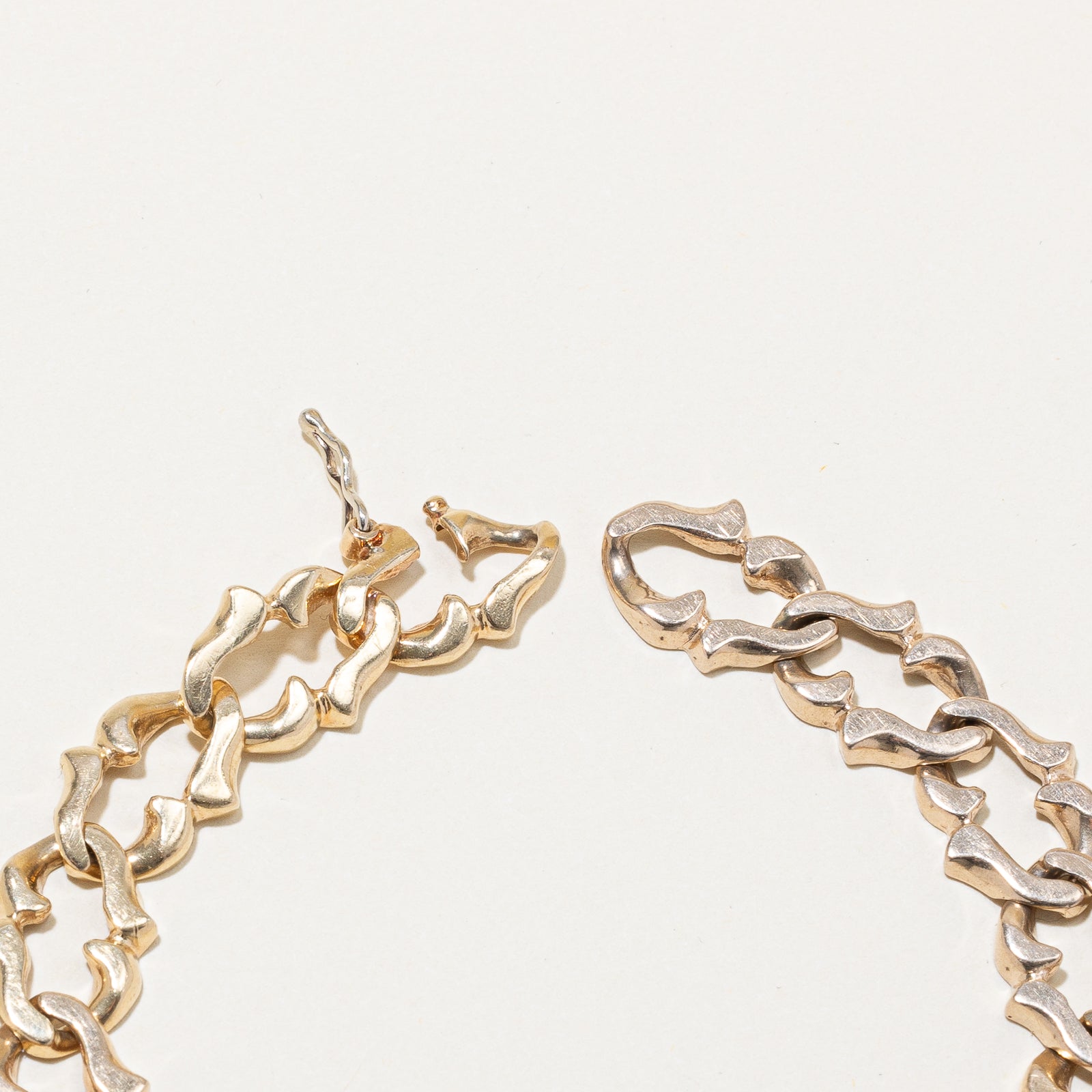 14K Yellow Gold Ornate Chain Bracelet | 10.74mm | 8.25"