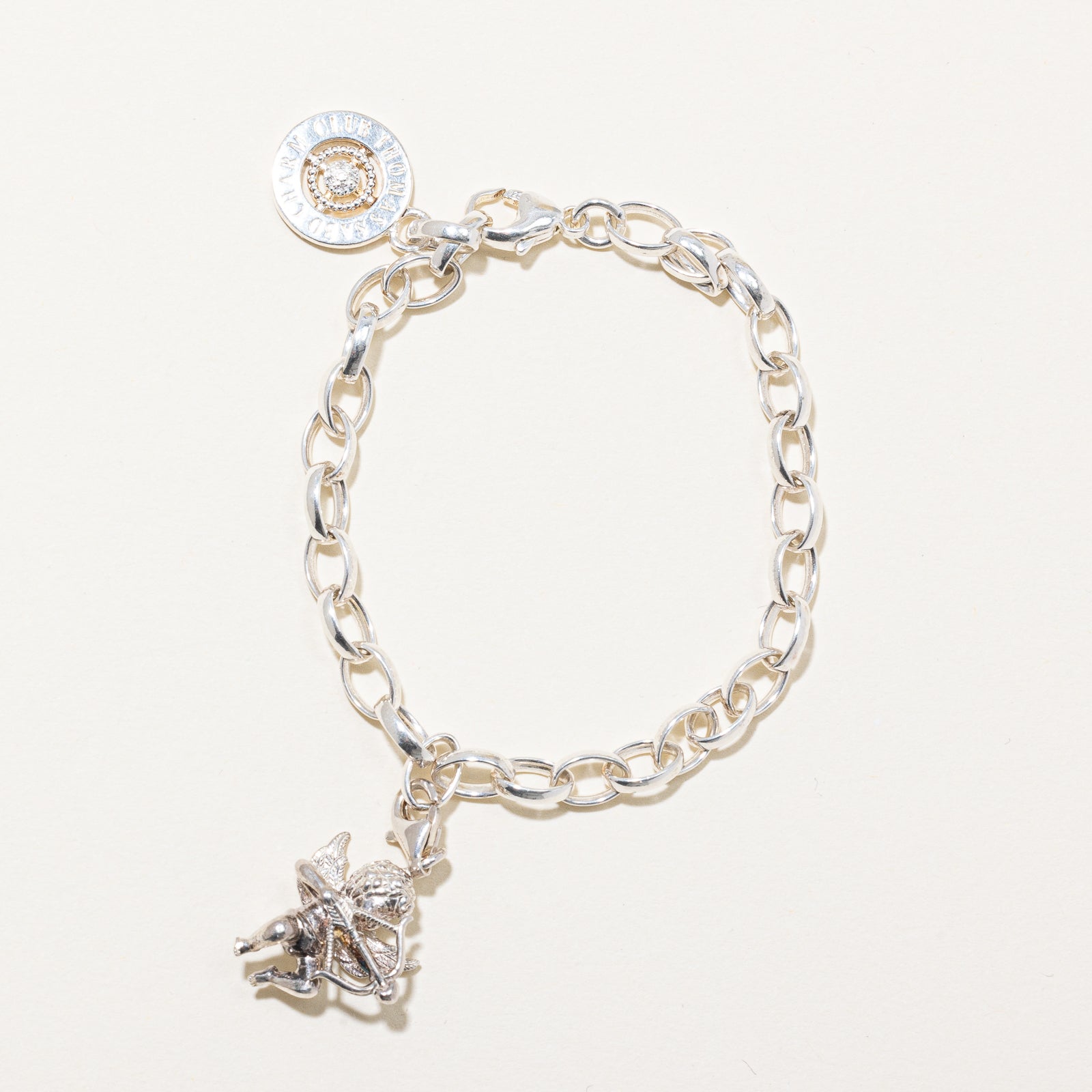 Bracelet à breloque Cupidon en argent « Thomas Sabo » | 5,1 mm | 17,8 cm