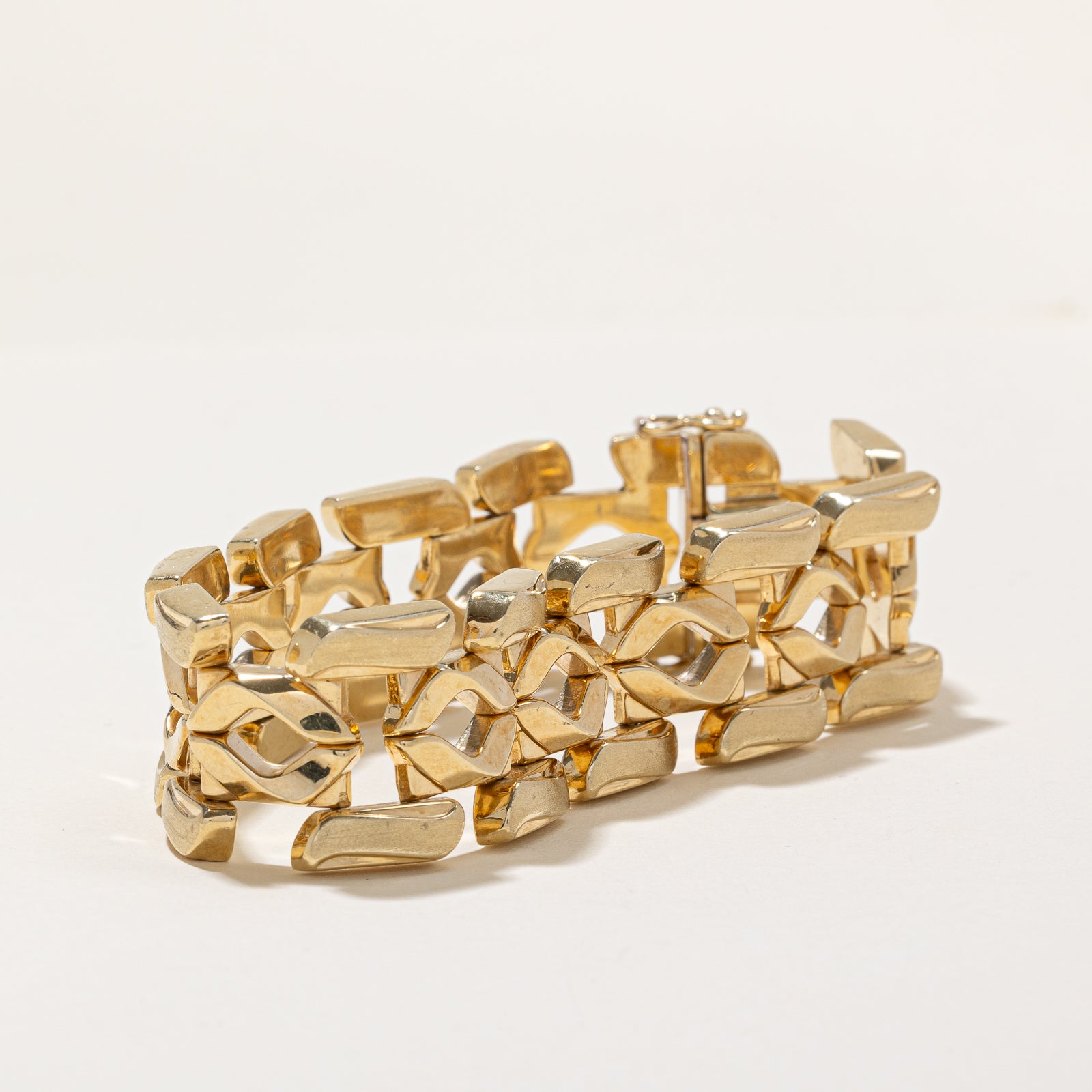 14K Yellow Gold Ornate Bracelet | 20.85mm | 7.5"