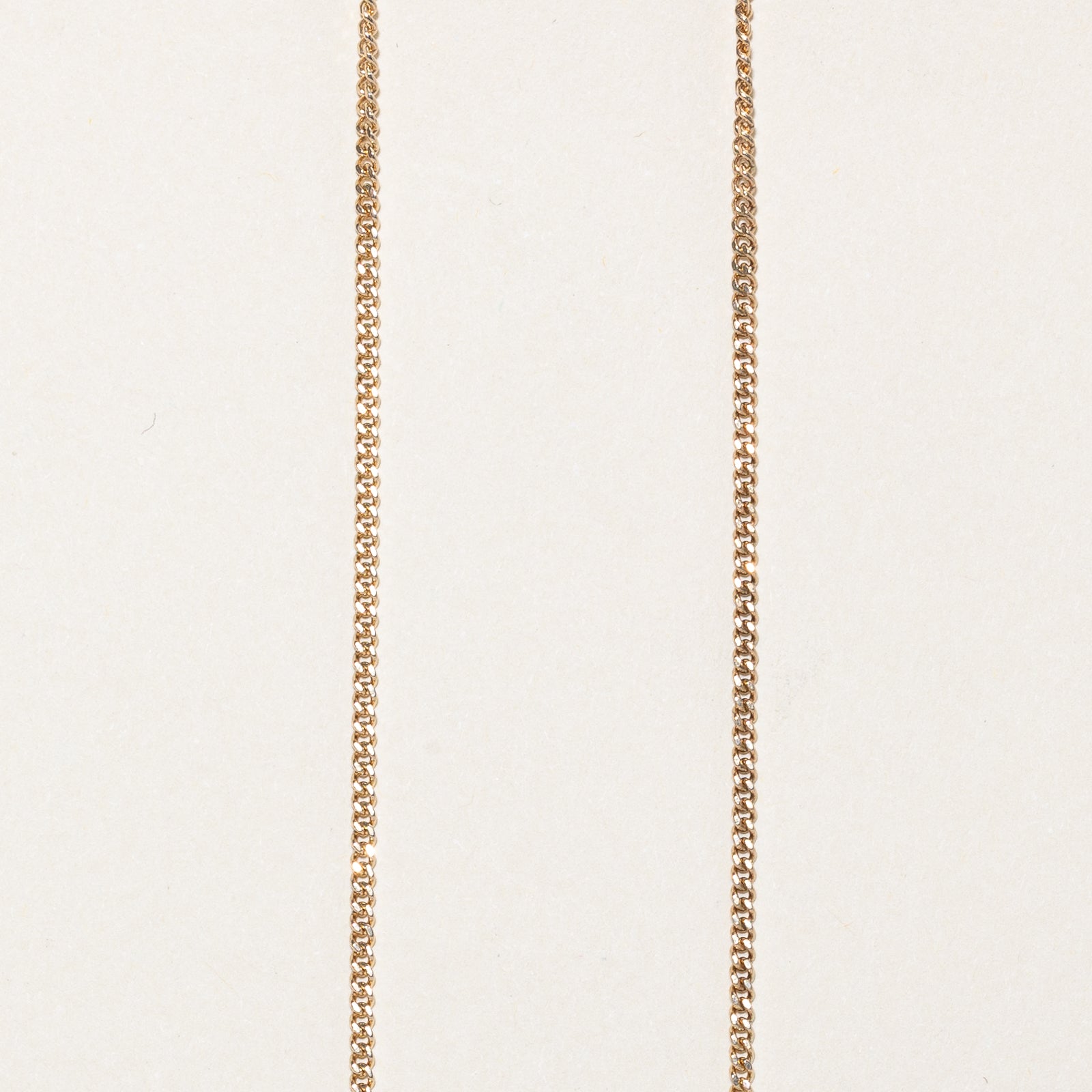 10K Yellow Gold Curb Link Chain | 1.63mm | 20.5"