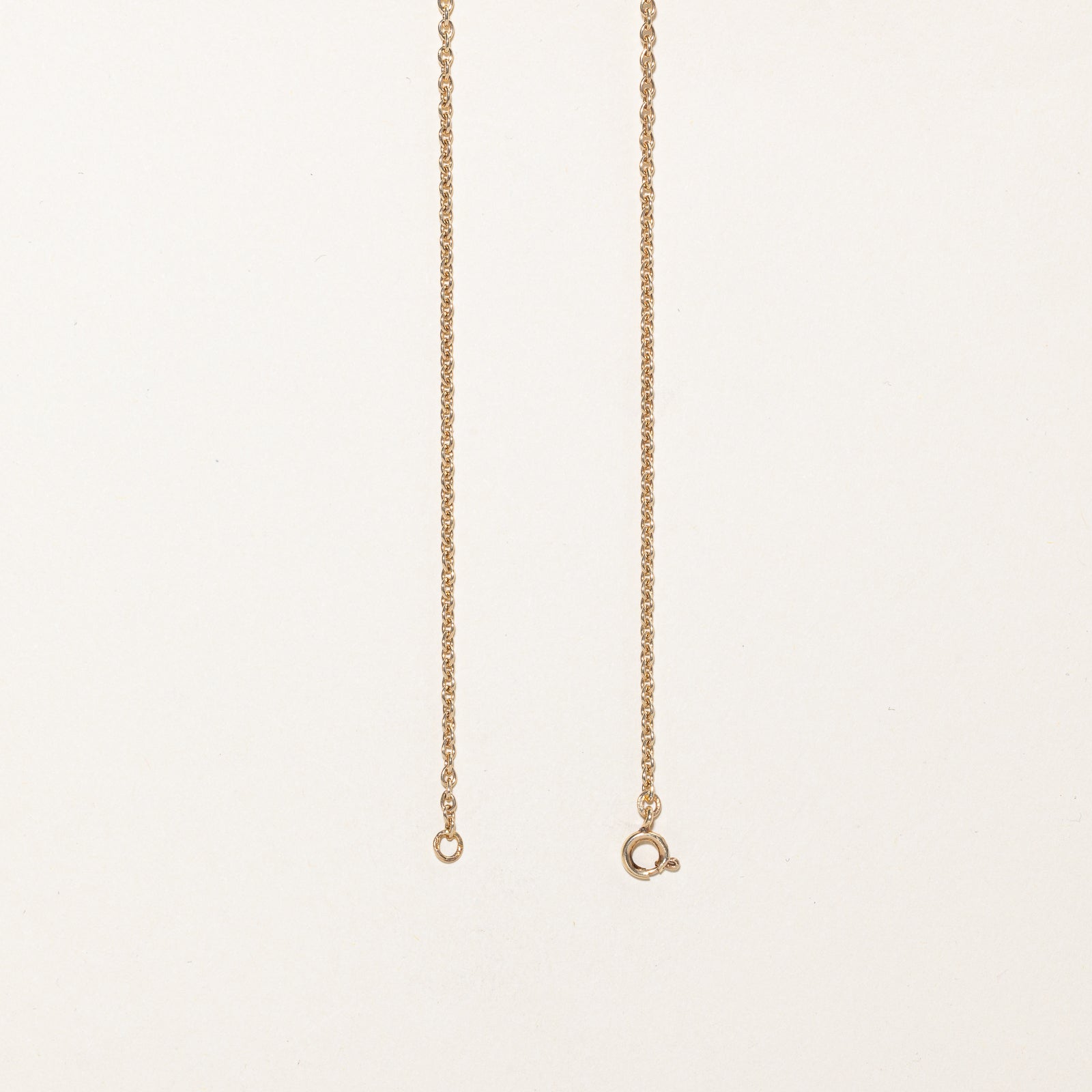 10K Yellow Gold Cable Link Chain | 1.31mm | 20"