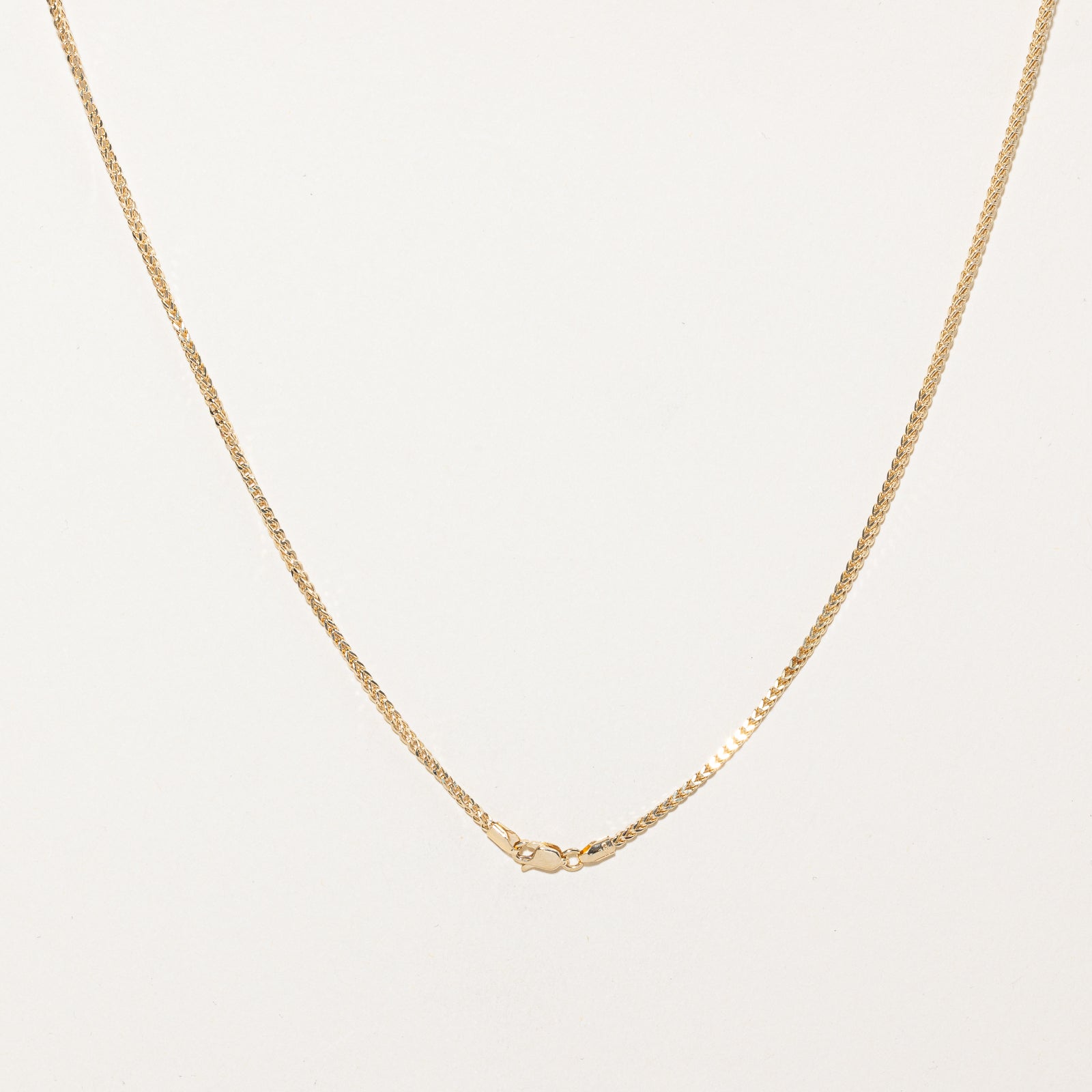 18K Yellow Gold Foxtail Chain | 1.22mm | 17.5"
