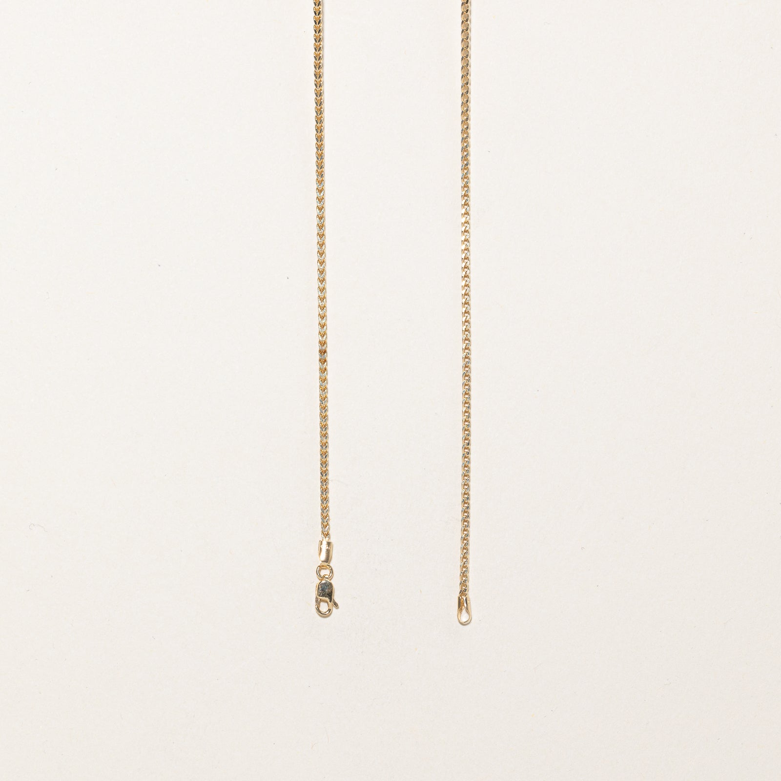 18K Yellow Gold Foxtail Chain | 1.22mm | 17.5"