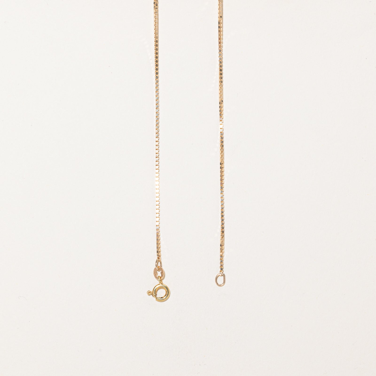 14K Yellow Gold Box Link Chain | 1.17mm | 16"