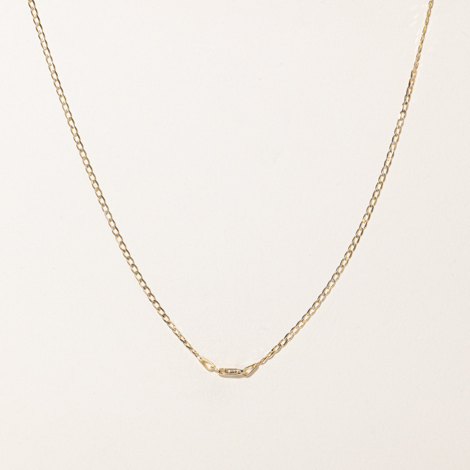 14K Yellow Gold Curb Link Chain | 1.85mm | 24"